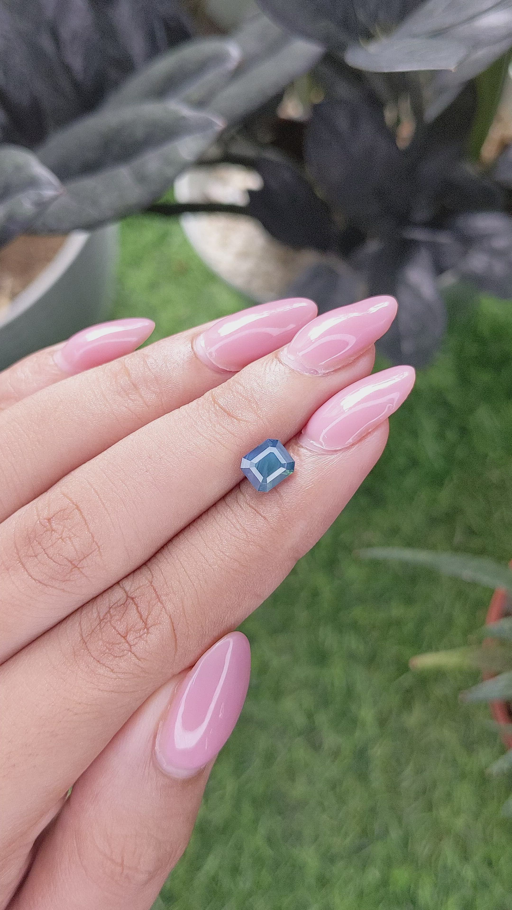 1.50 Ct. Greenish Blue Sapphire from Kenya Size Video
