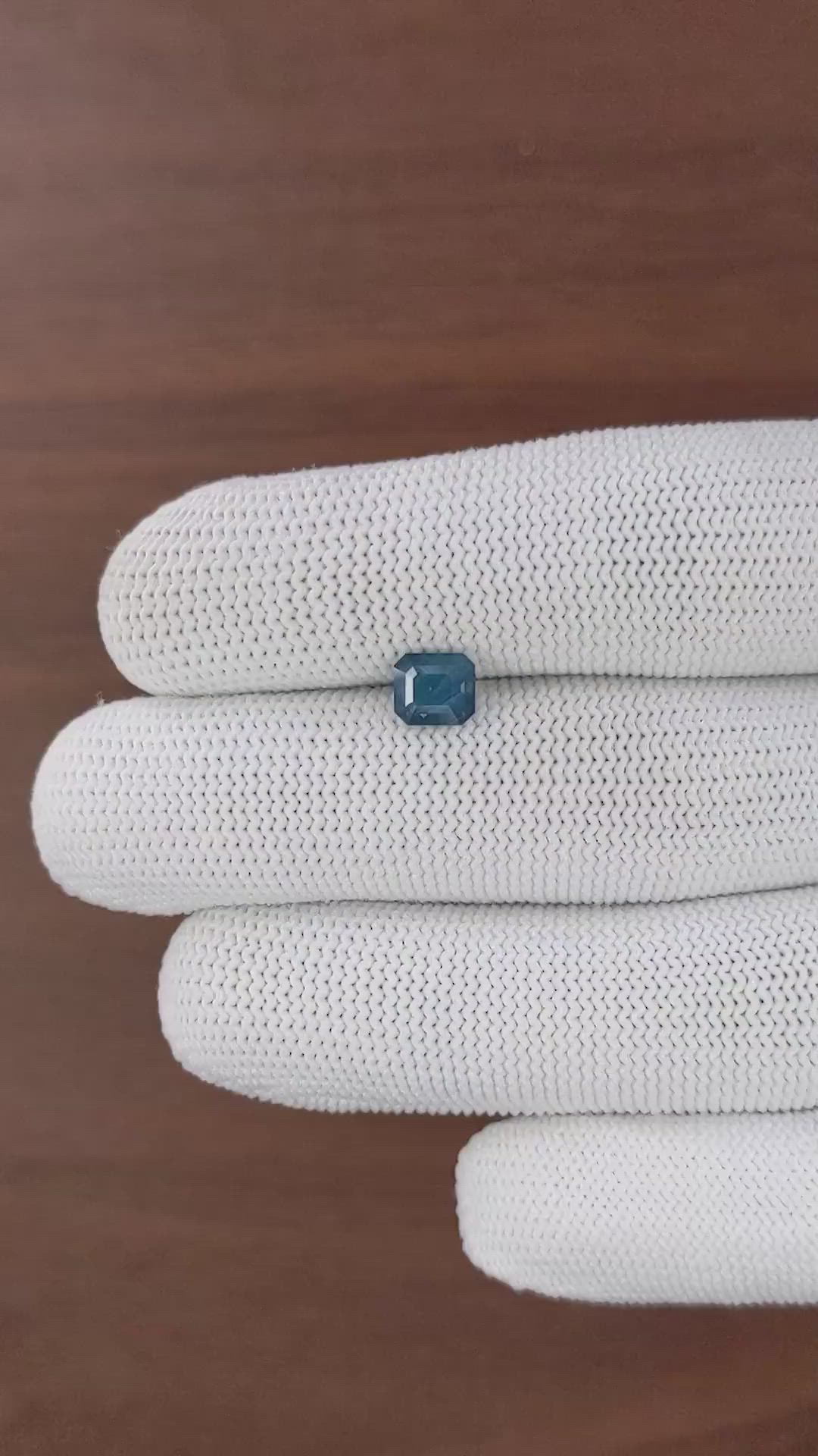 1.50 Ct. Greenish Blue Sapphire from Kenya Size Video