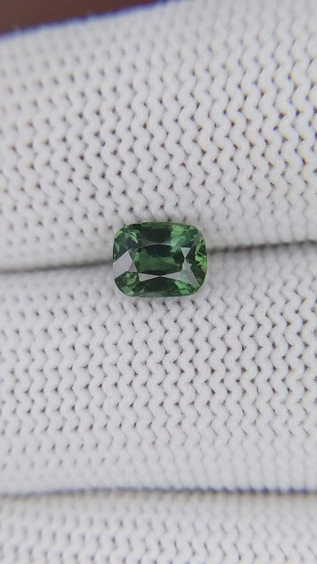 1.50 Ct. Bluish Green Sapphire from Kenya Size Video