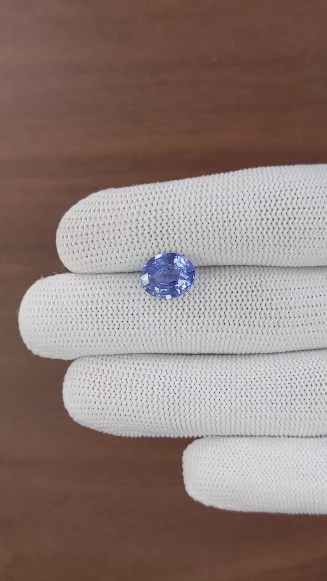 4.01 Ct. Blue Sapphire from Ceylon (Sri Lanka) Size Video