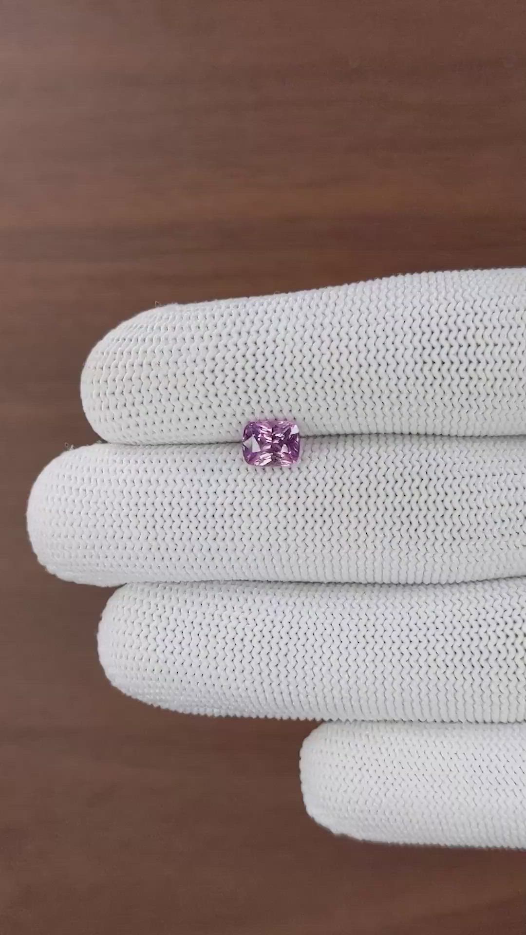1.56 Ct. Pink Sapphire from Ceylon (Sri Lanka) Size Video