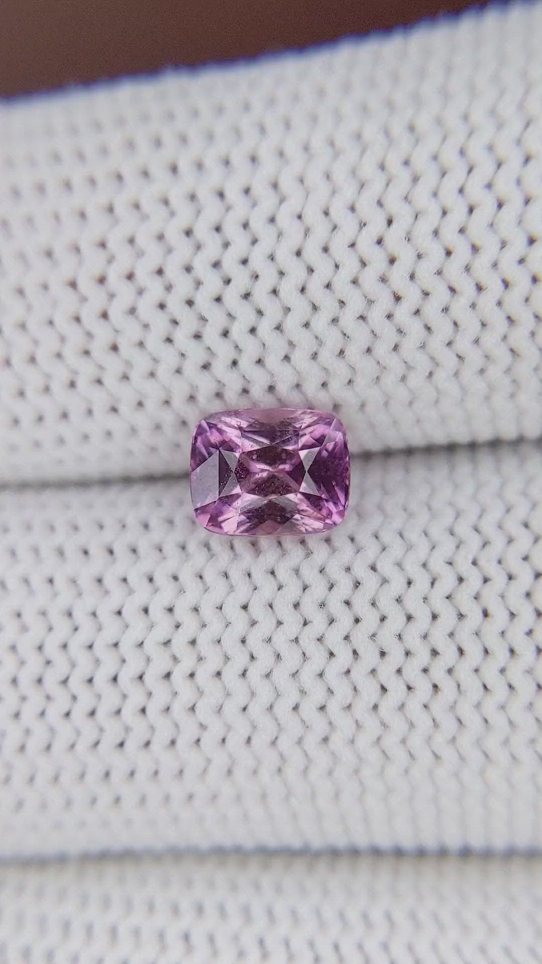 1.56 Ct. Pink Sapphire from Ceylon (Sri Lanka) Size Video