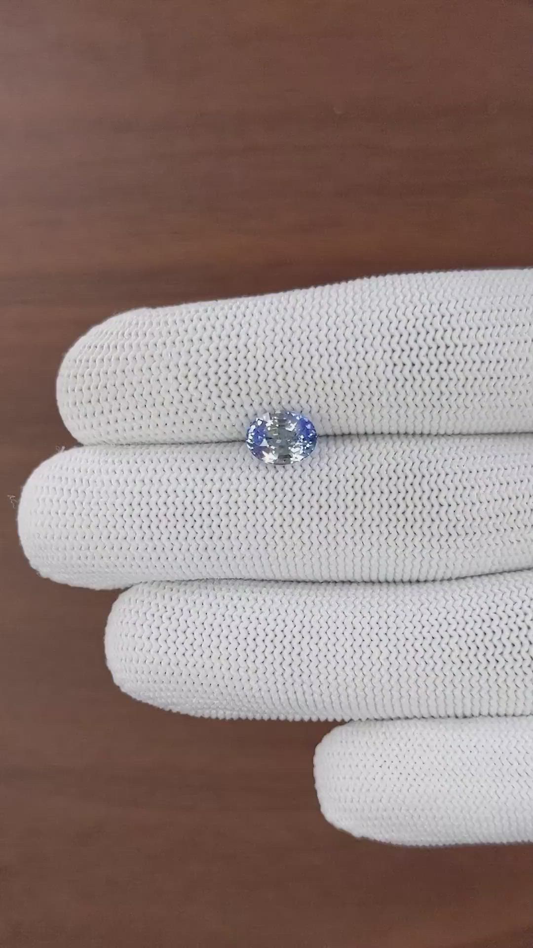 1.95 Ct. Bi Color / Parti Sapphire from Ceylon (Sri Lanka) Size Video