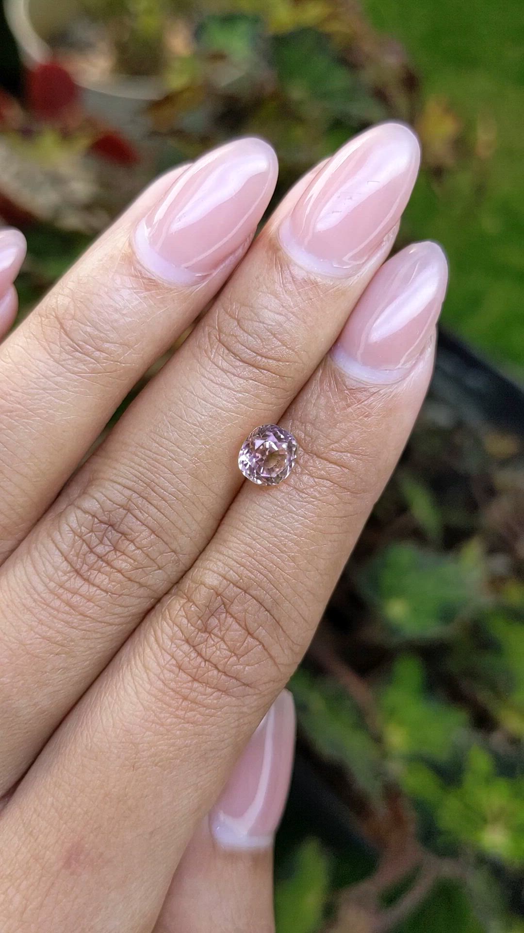 1.81 Ct. Peach Sapphire from Ceylon (Sri Lanka) Size Video