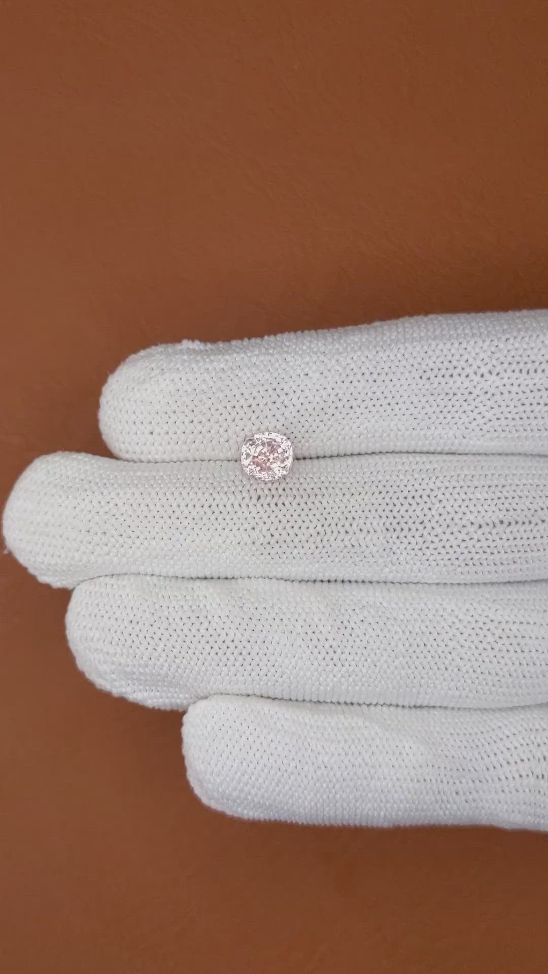 1.81 Ct. Peach Sapphire from Ceylon (Sri Lanka) Size Video