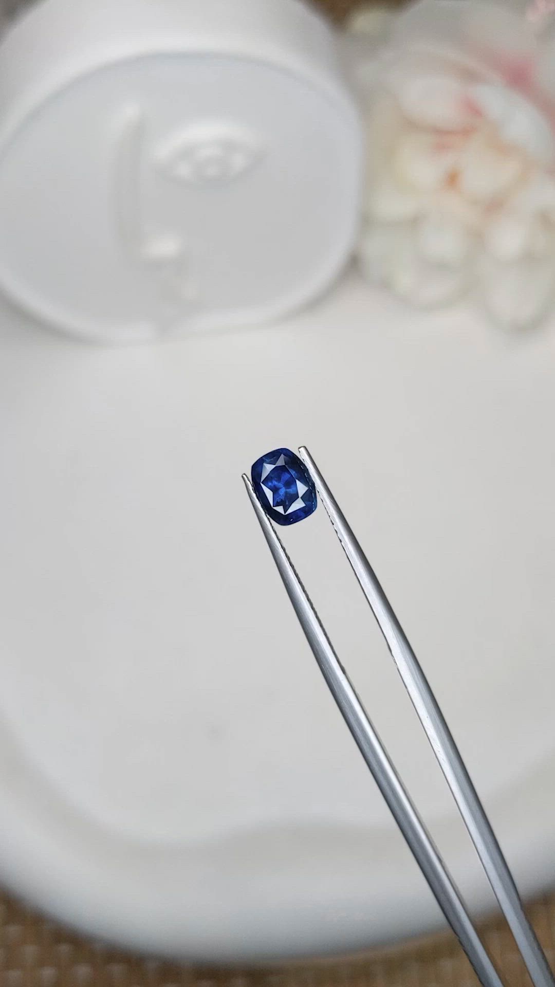 1.31 Ct. Blue Sapphire from Ceylon (Sri Lanka) Size Video
