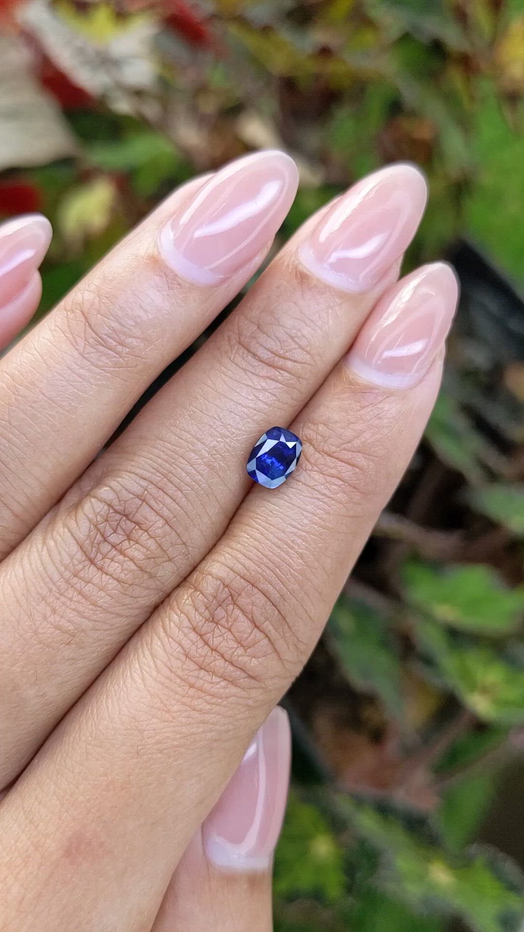 1.31 Ct. Blue Sapphire from Ceylon (Sri Lanka) Size Video