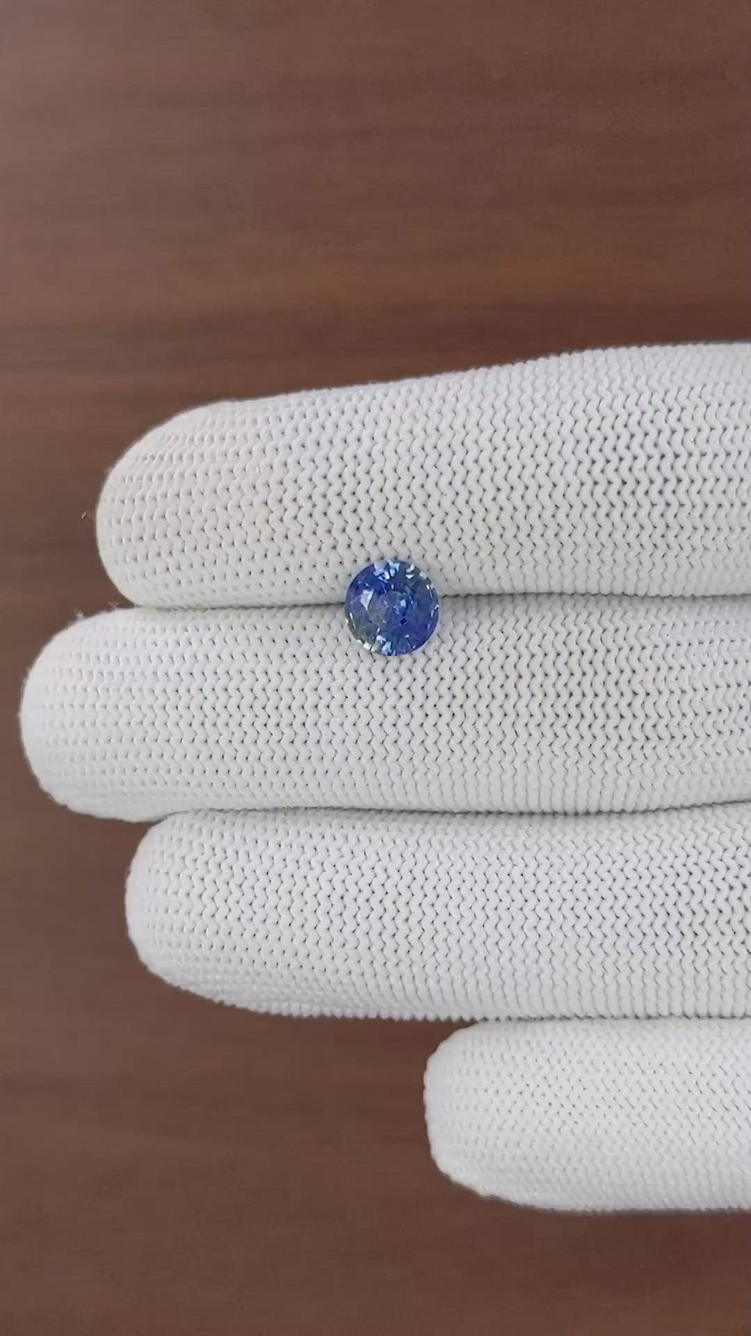 1.71 Ct. Bi Color / Parti Sapphire from Ceylon (Sri Lanka) Size Video