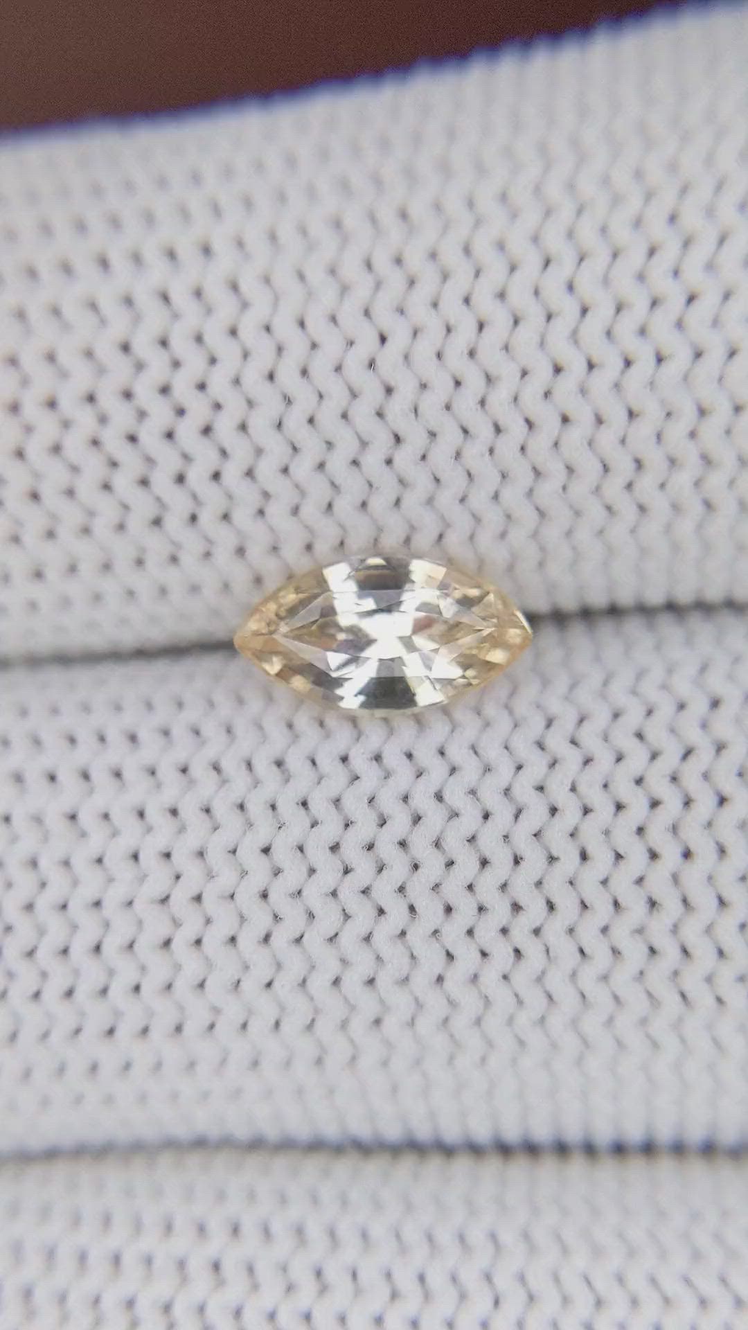 1.20 Ct. Yellow Sapphire from Ceylon (Sri Lanka) Size Video
