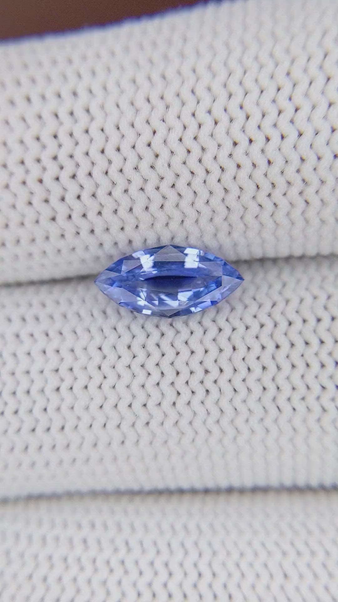 1.50 Ct. Blue Sapphire from Ceylon (Sri Lanka) Size Video