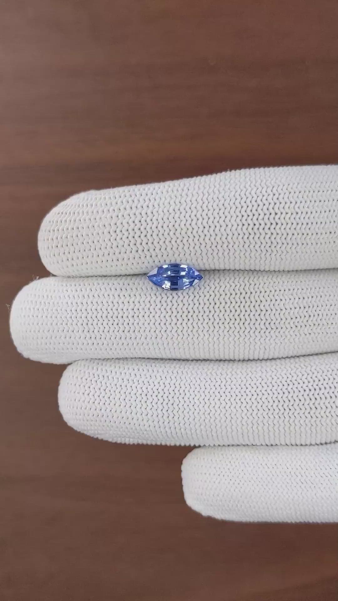 1.50 Ct. Blue Sapphire from Ceylon (Sri Lanka) Size Video