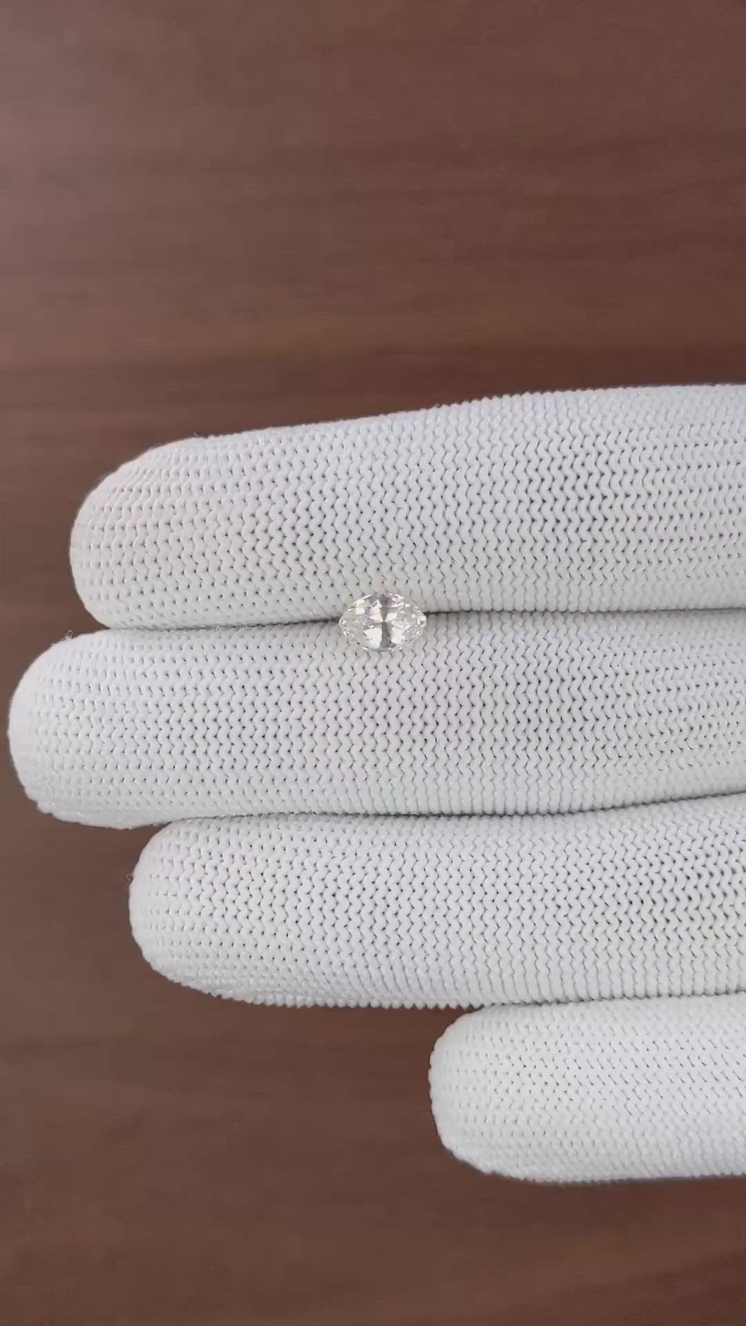1.06 Ct. Peach Sapphire from Ceylon (Sri Lanka) Size Video