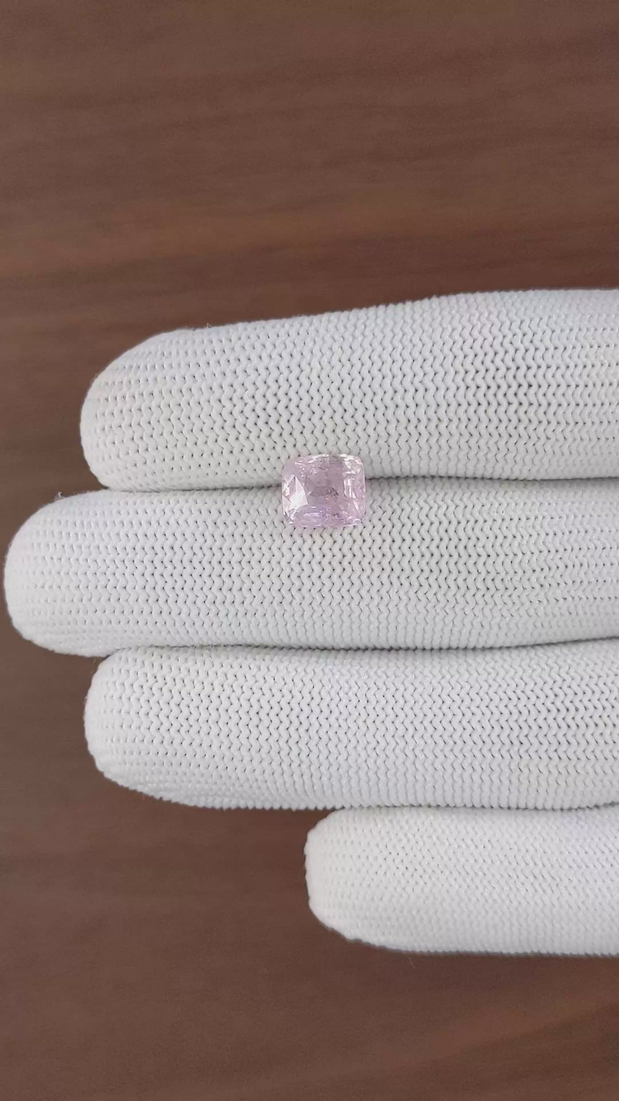 3.28 Ct. Pink Sapphire from Ceylon (Sri Lanka) Size Video