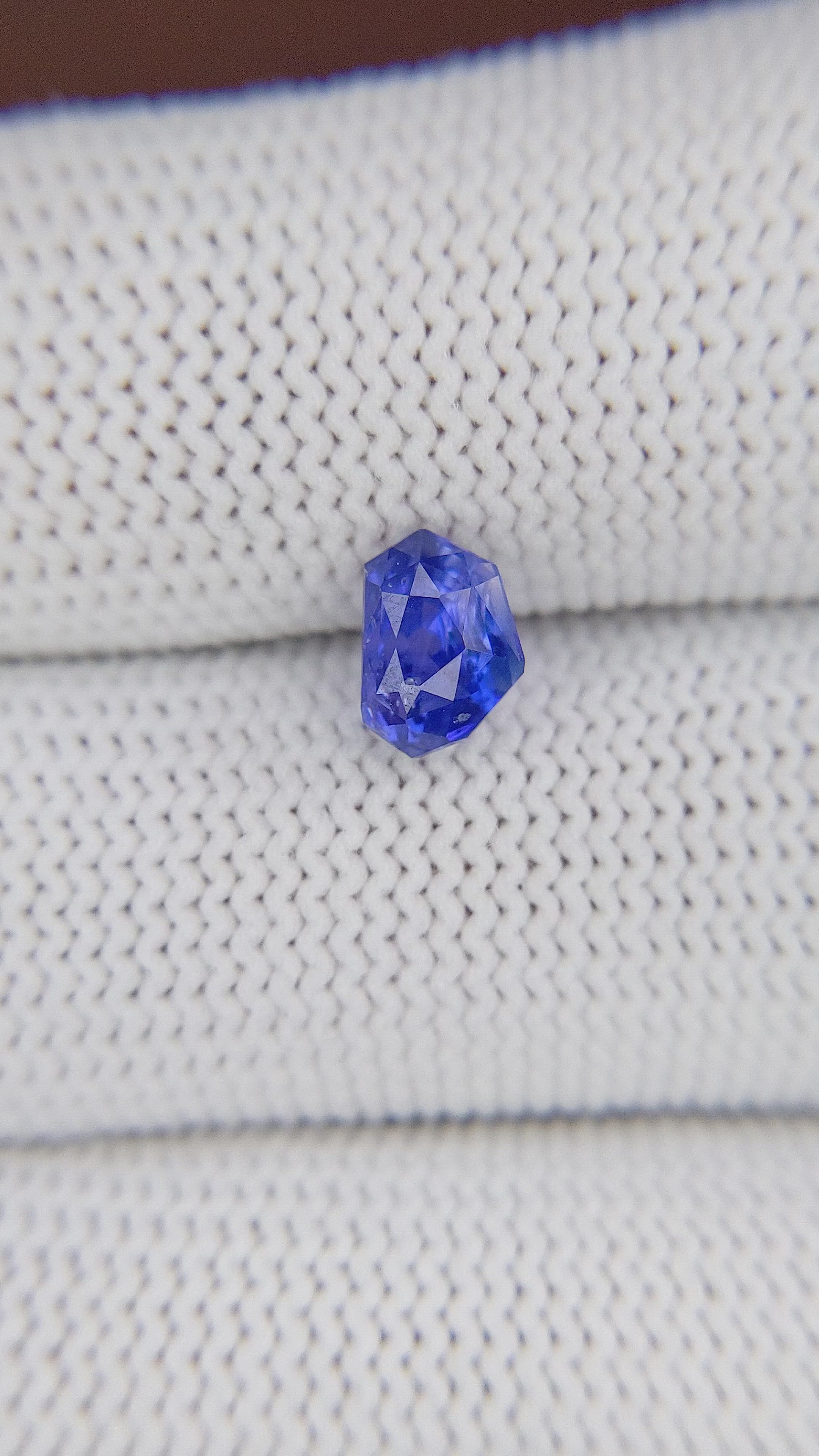 1.50 Ct. Purplish Blue Sapphire from Ceylon (Sri Lanka) Size Video