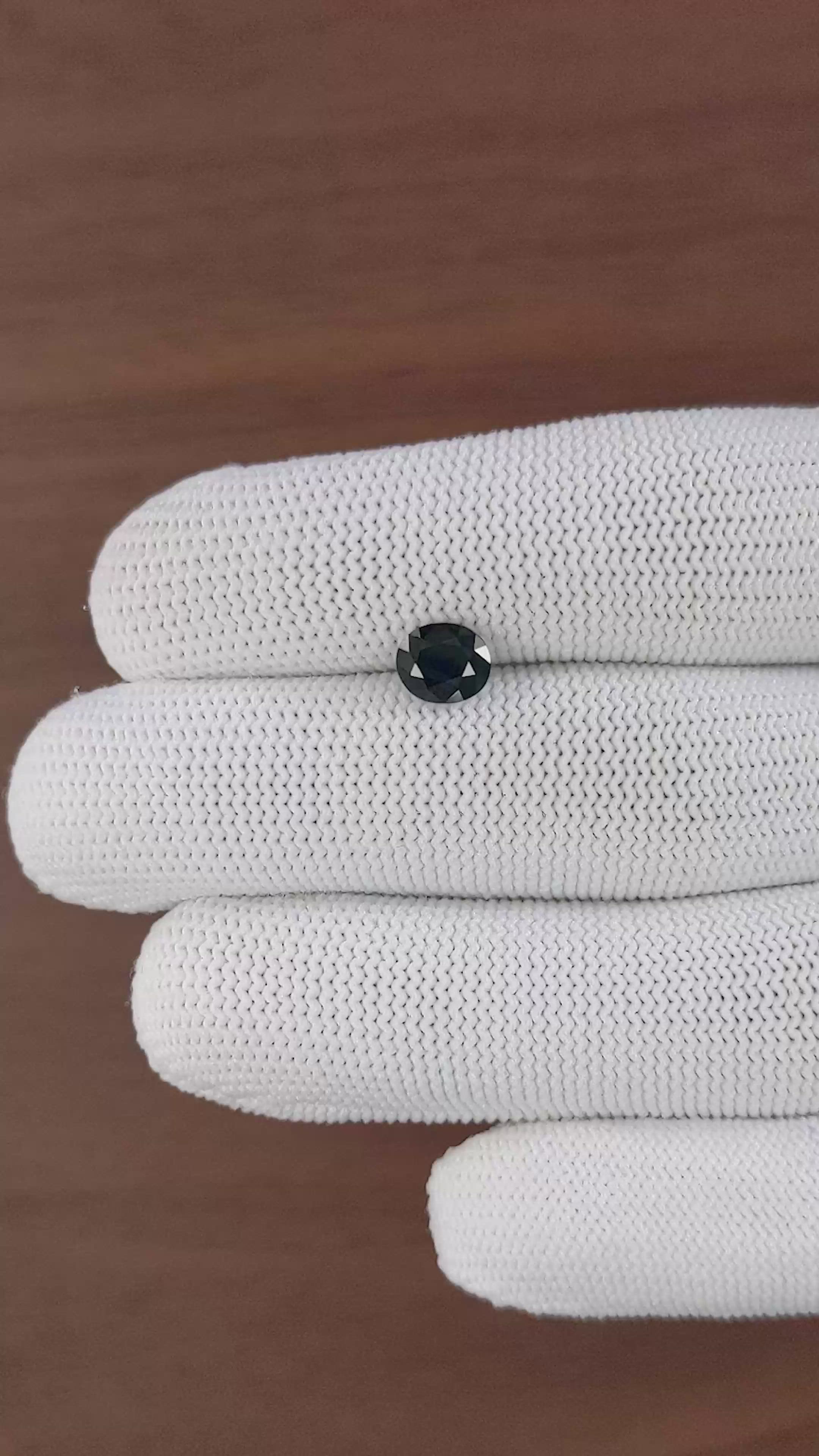 1.53 Ct. Blue Sapphire from Madagascar Size Video