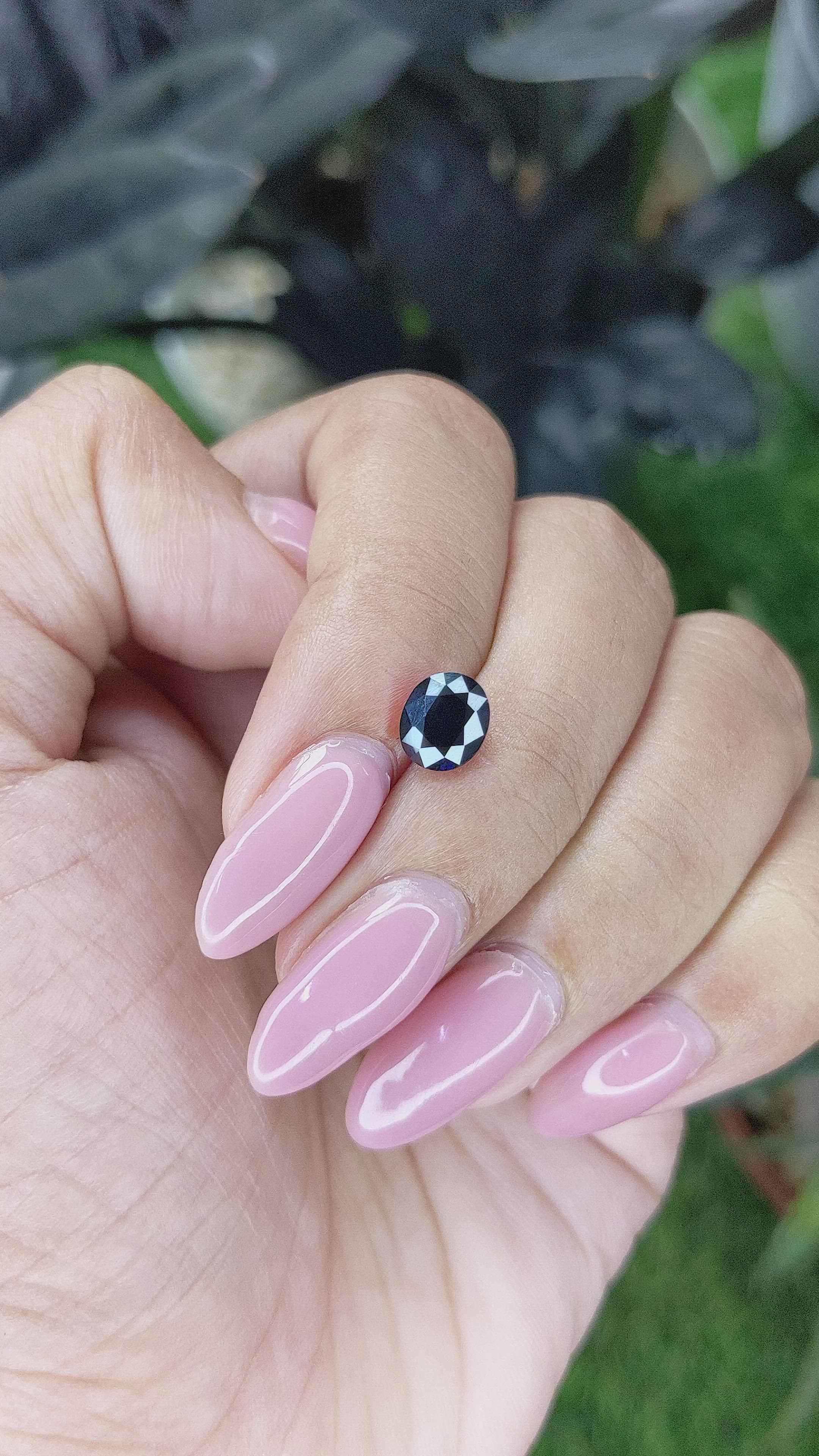 1.53 Ct. Blue Sapphire from Madagascar Size Video