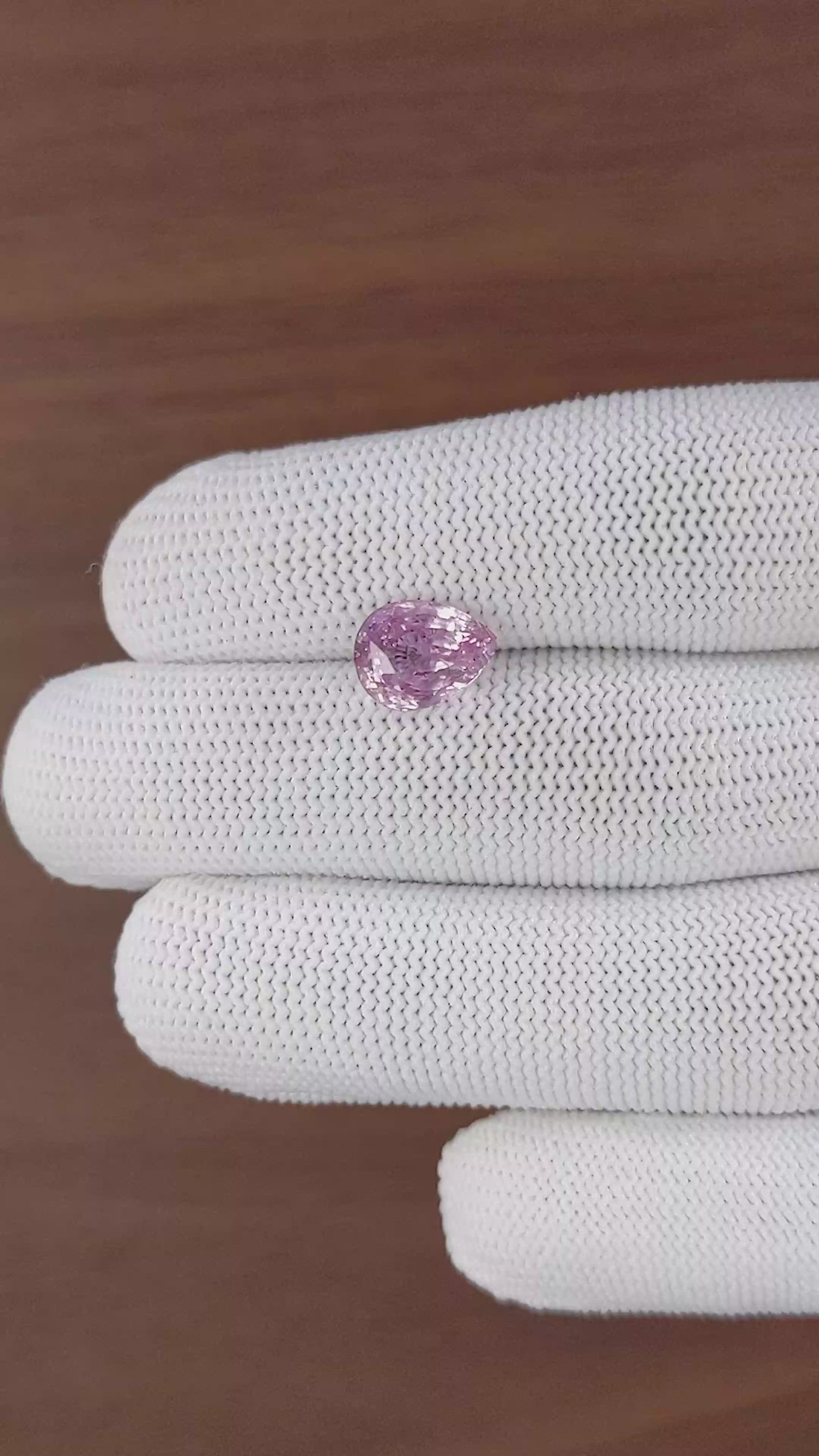 4.51 Ct. Purplish Pink Sapphire from Ceylon (Sri Lanka) Size Video