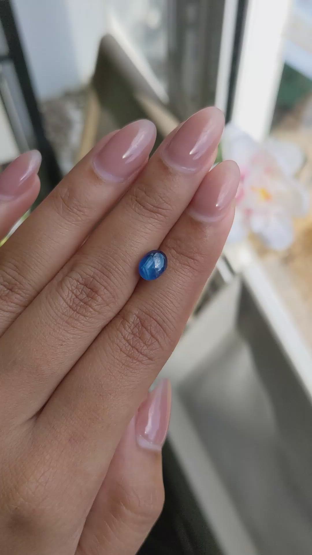 3.05 Ct. Blue Star Sapphire from Ceylon (Sri Lanka) Size Video