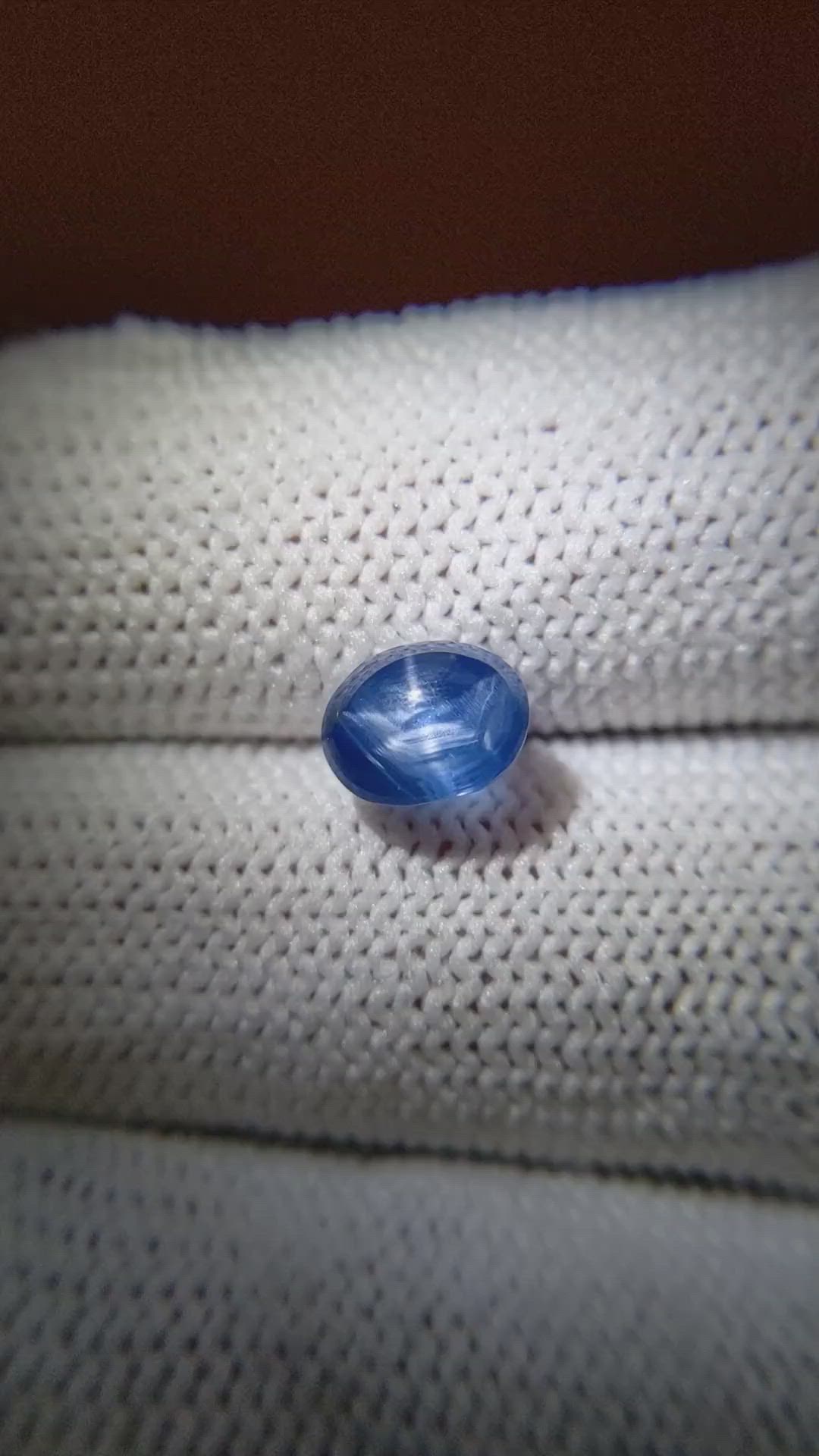 3.05 Ct. Blue Star Sapphire from Ceylon (Sri Lanka) Size Video