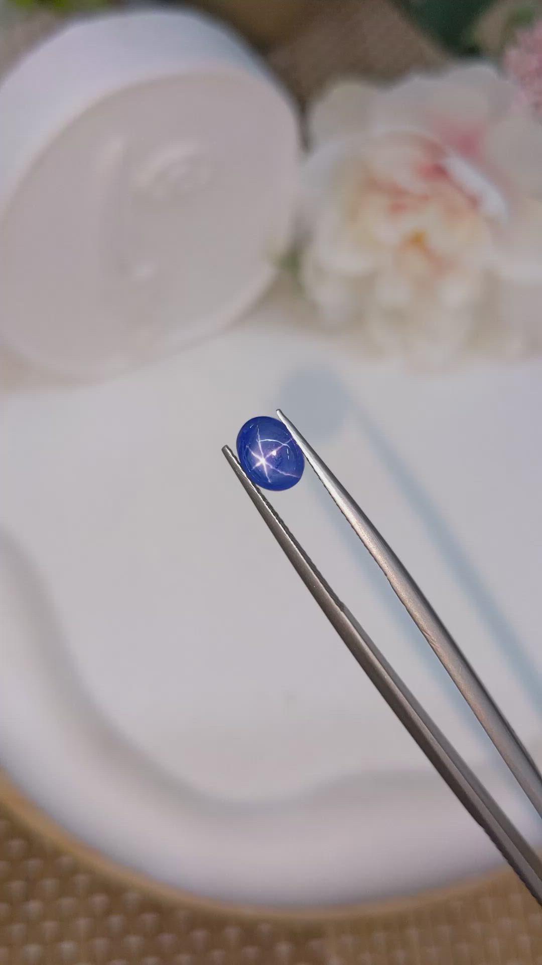 3.05 Ct. Blue Star Sapphire from Ceylon (Sri Lanka) Size Video