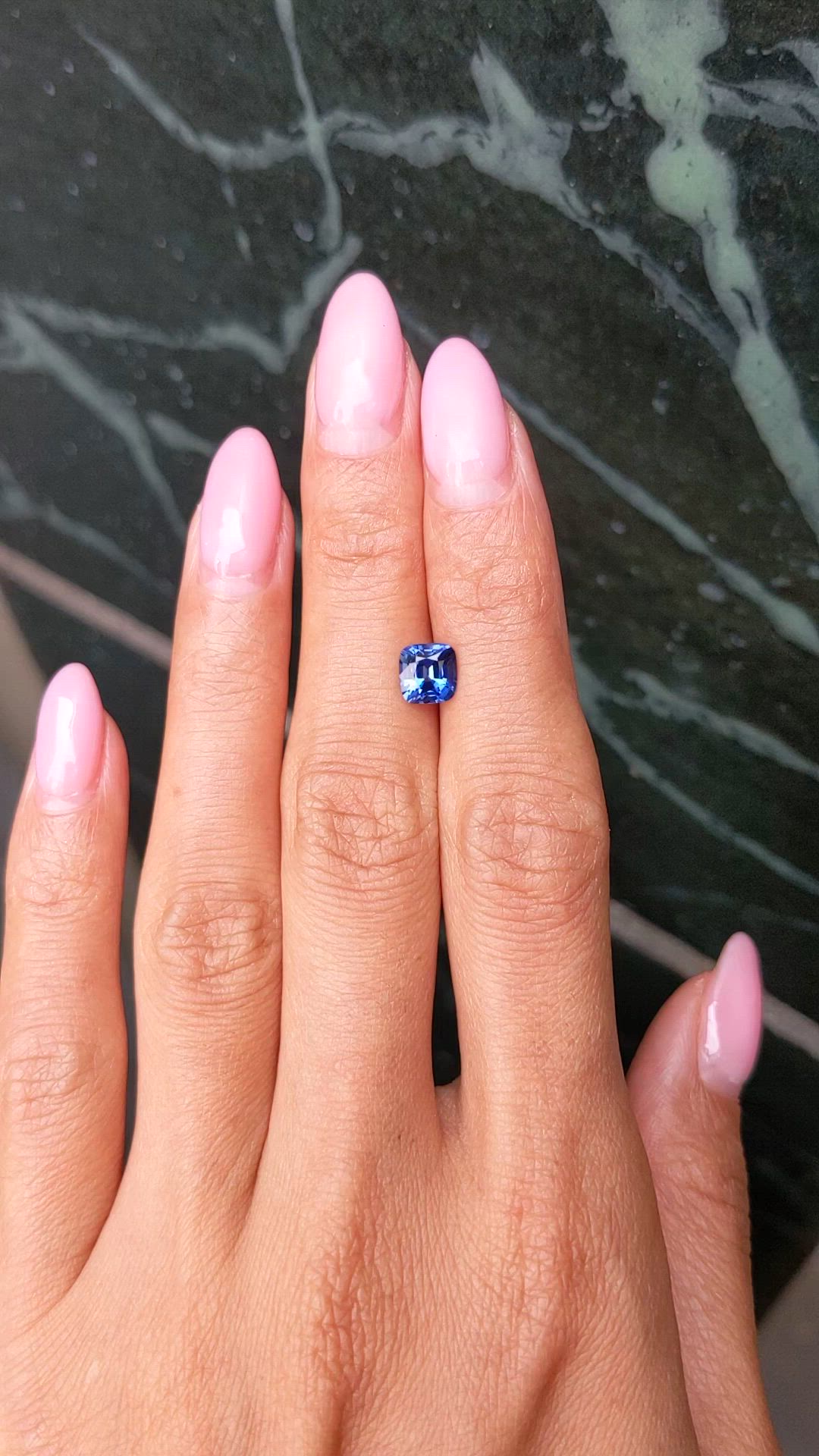 1.47 Ct. Blue Sapphire from Ceylon (Sri Lanka) Size Video