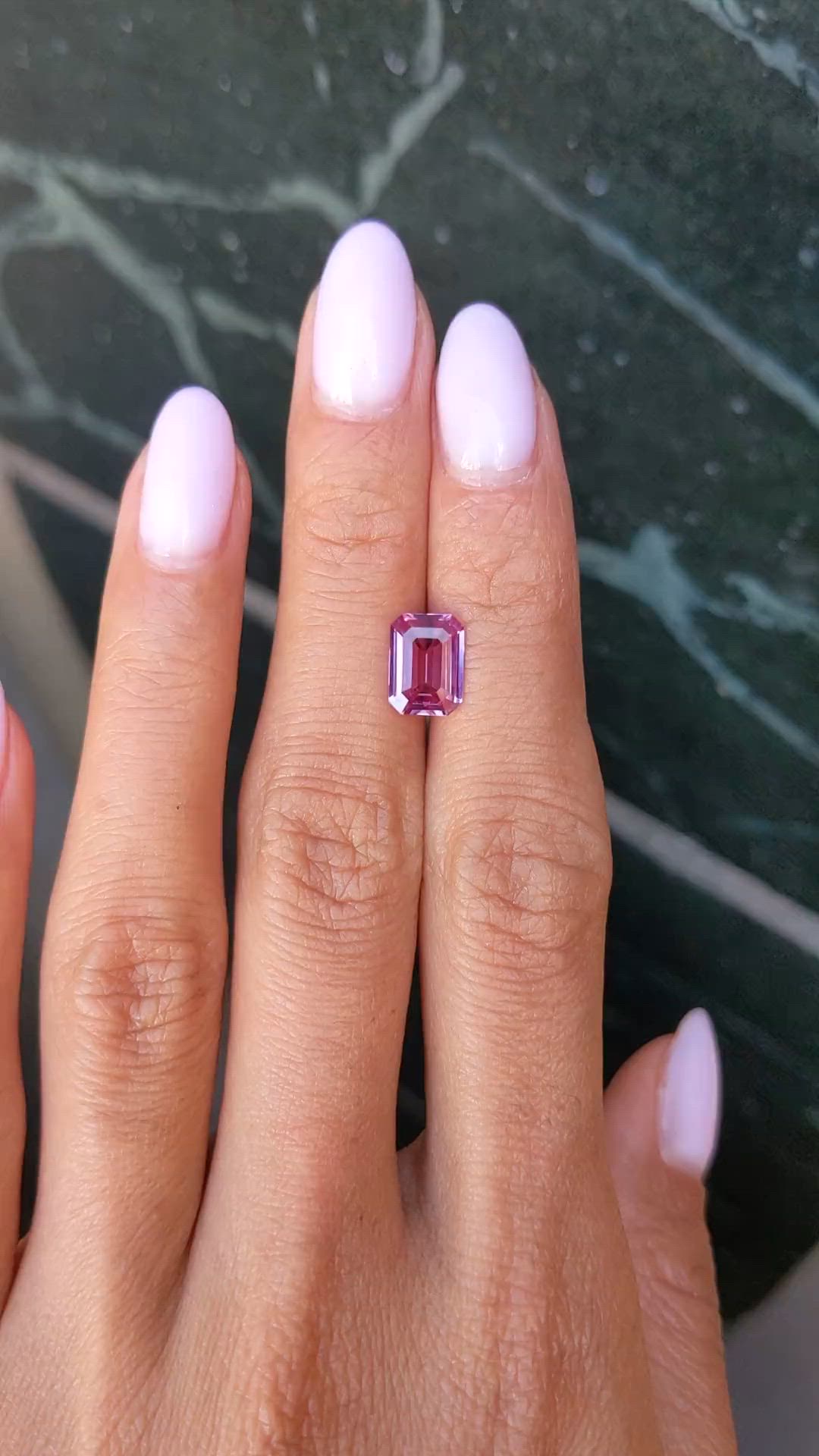 2.05 Ct. Pink Sapphire from Ceylon (Sri Lanka) Size Video
