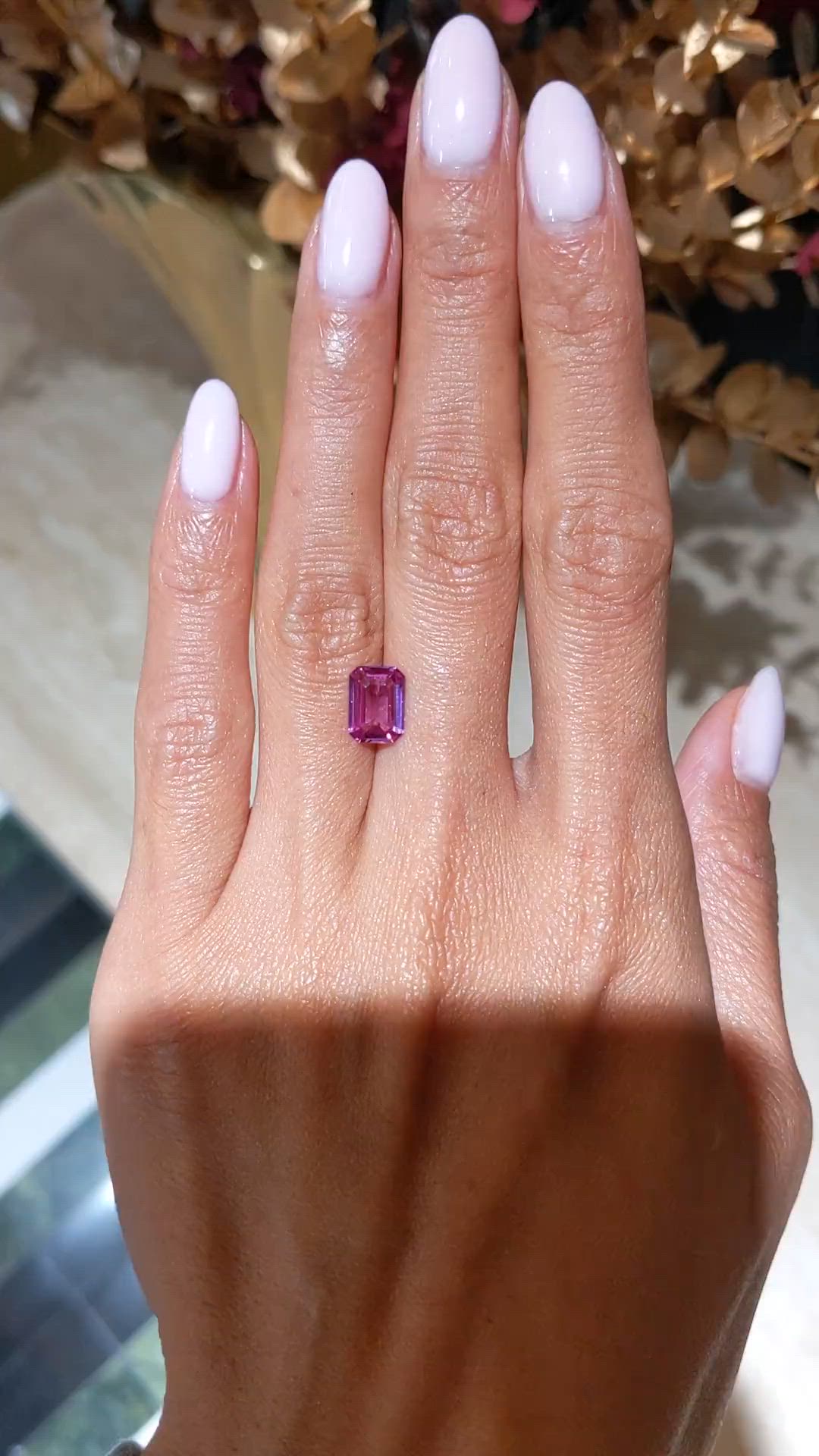 2.05 Ct. Pink Sapphire from Ceylon (Sri Lanka) Size Video