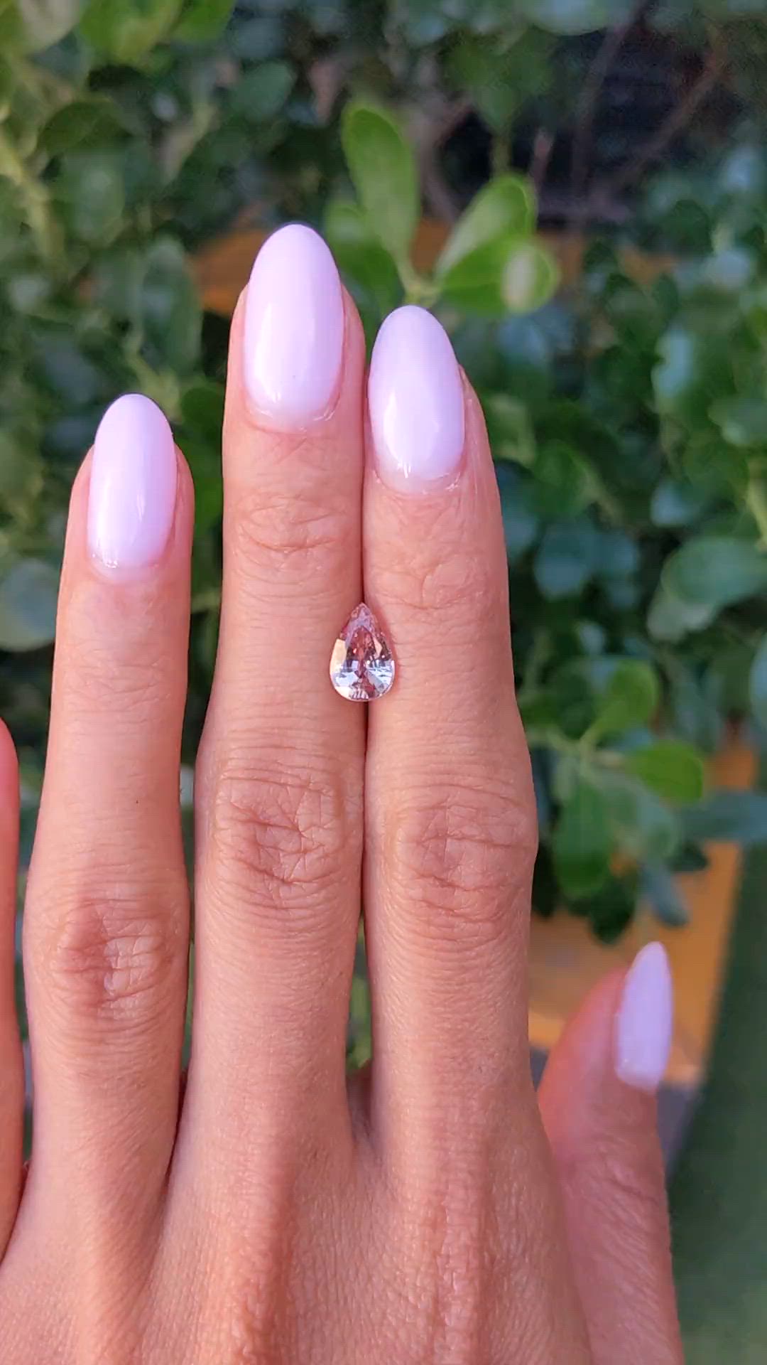 1.67 Ct. Padparadscha Sapphire from Ceylon (Sri Lanka) Size Video