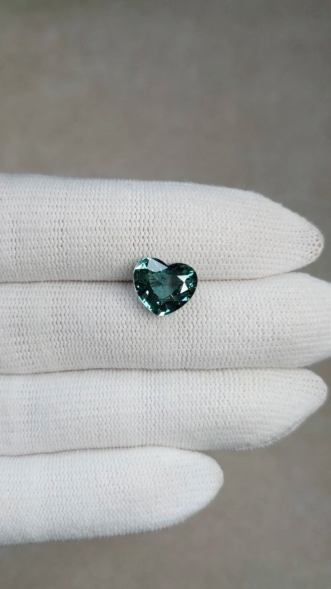 4.59 Ct. Bluish Green Sapphire from Madagascar Size Video