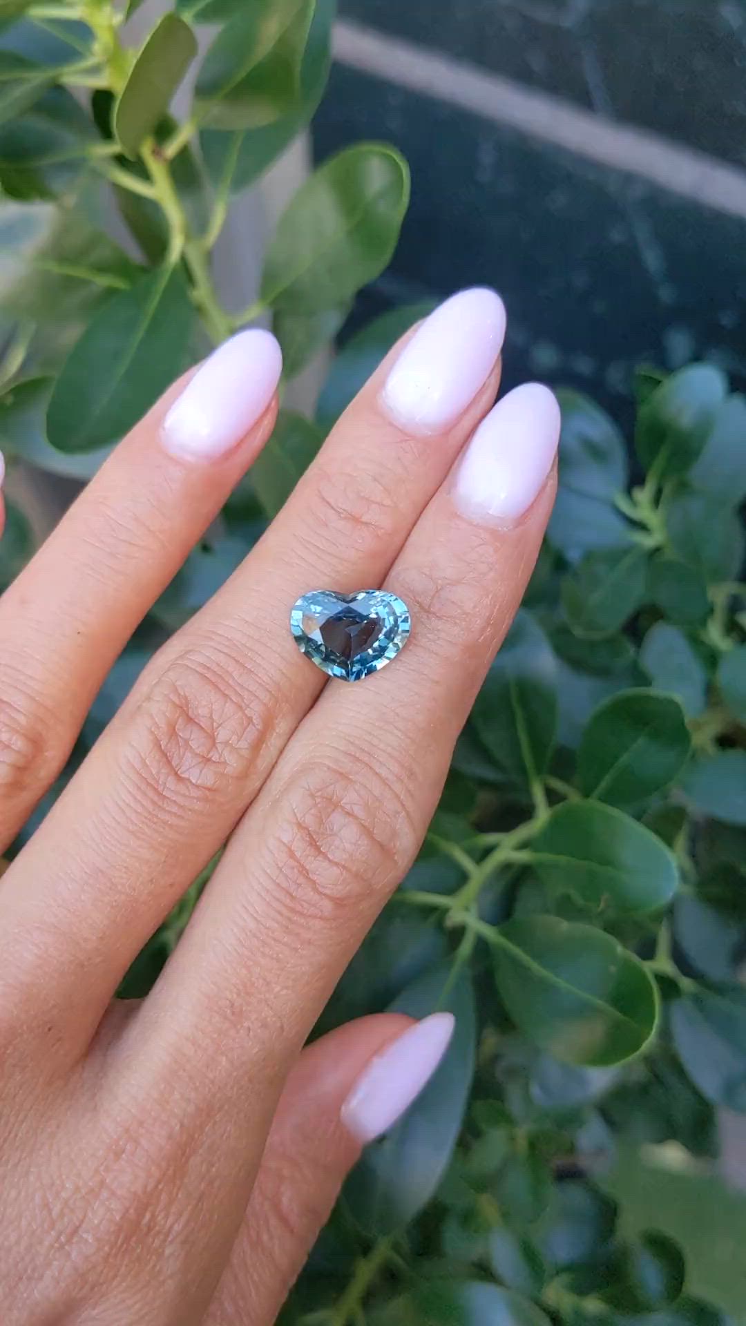 5.06 Ct. Bluish Green Sapphire from Madagascar Size Video