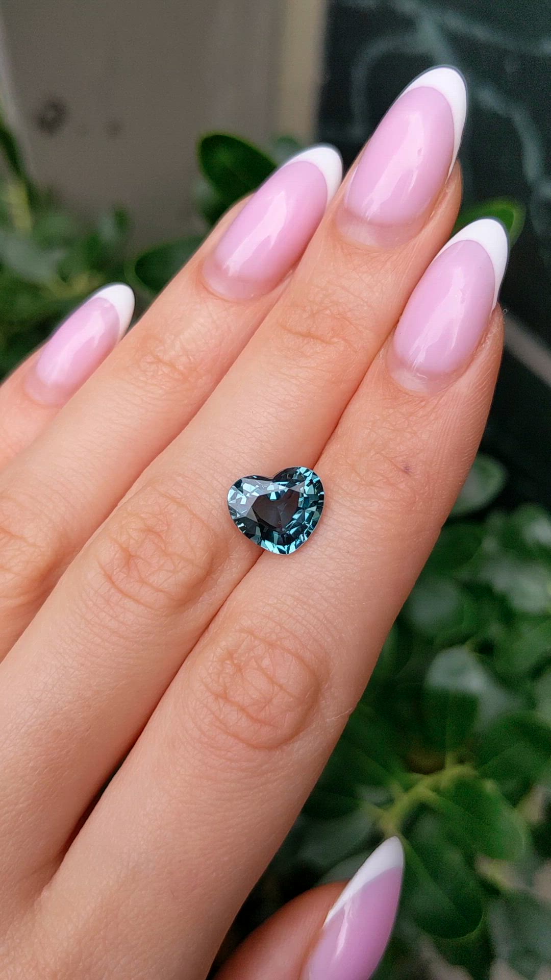 4.59 Ct. Bluish Green Sapphire from Madagascar Size Video