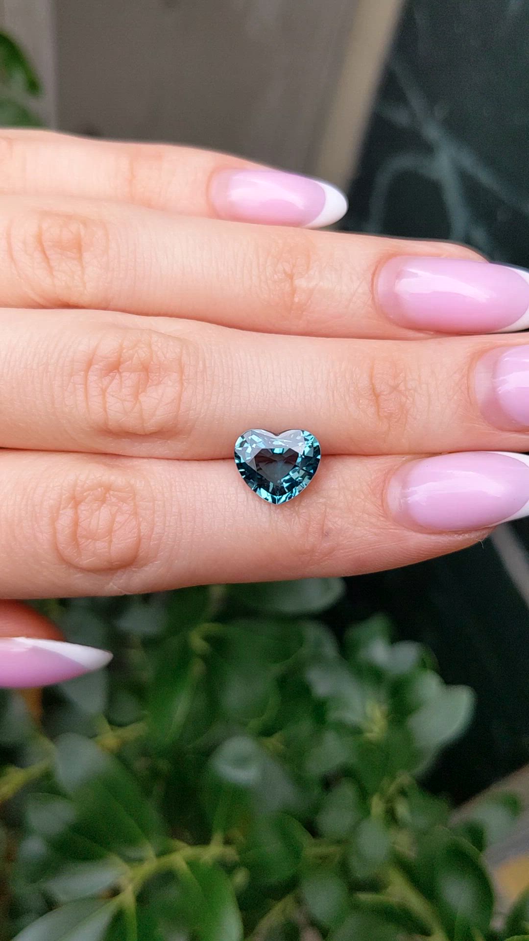 4.59 Ct. Bluish Green Sapphire from Madagascar Size Video