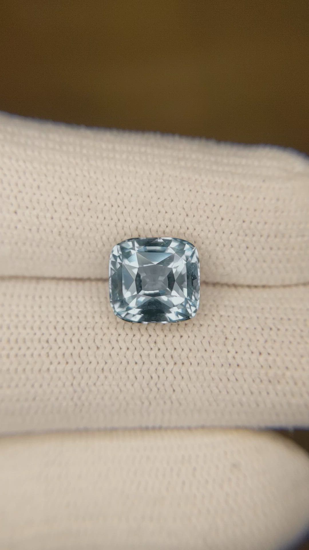 4.06 Ct. Greenish Blue Sapphire from Madagascar Size Video