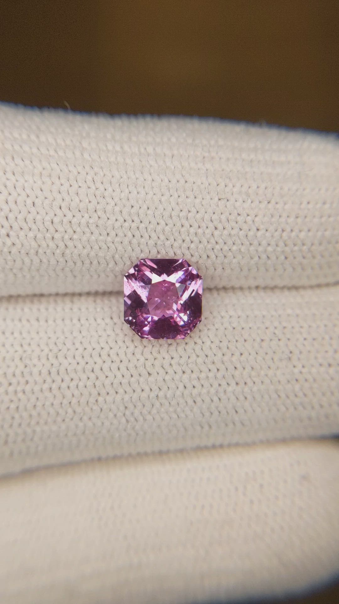 2.04 Ct. Purplish Pink Sapphire from Madagascar Size Video