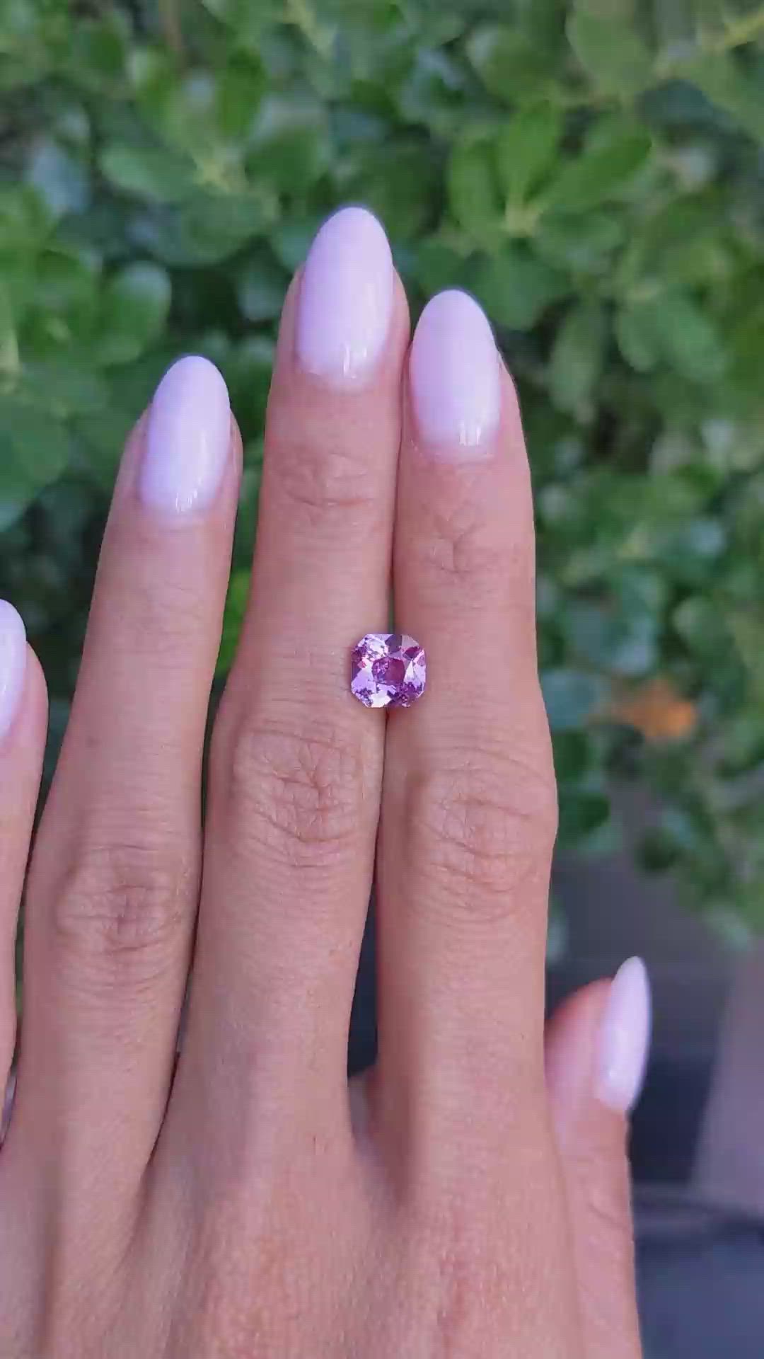2.04 Ct. Purplish Pink Sapphire from Madagascar Size Video