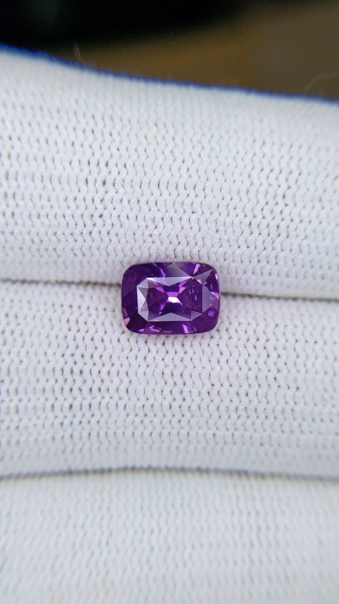 2.50 Ct. Purple Sapphire from Ceylon (Sri Lanka) Size Video