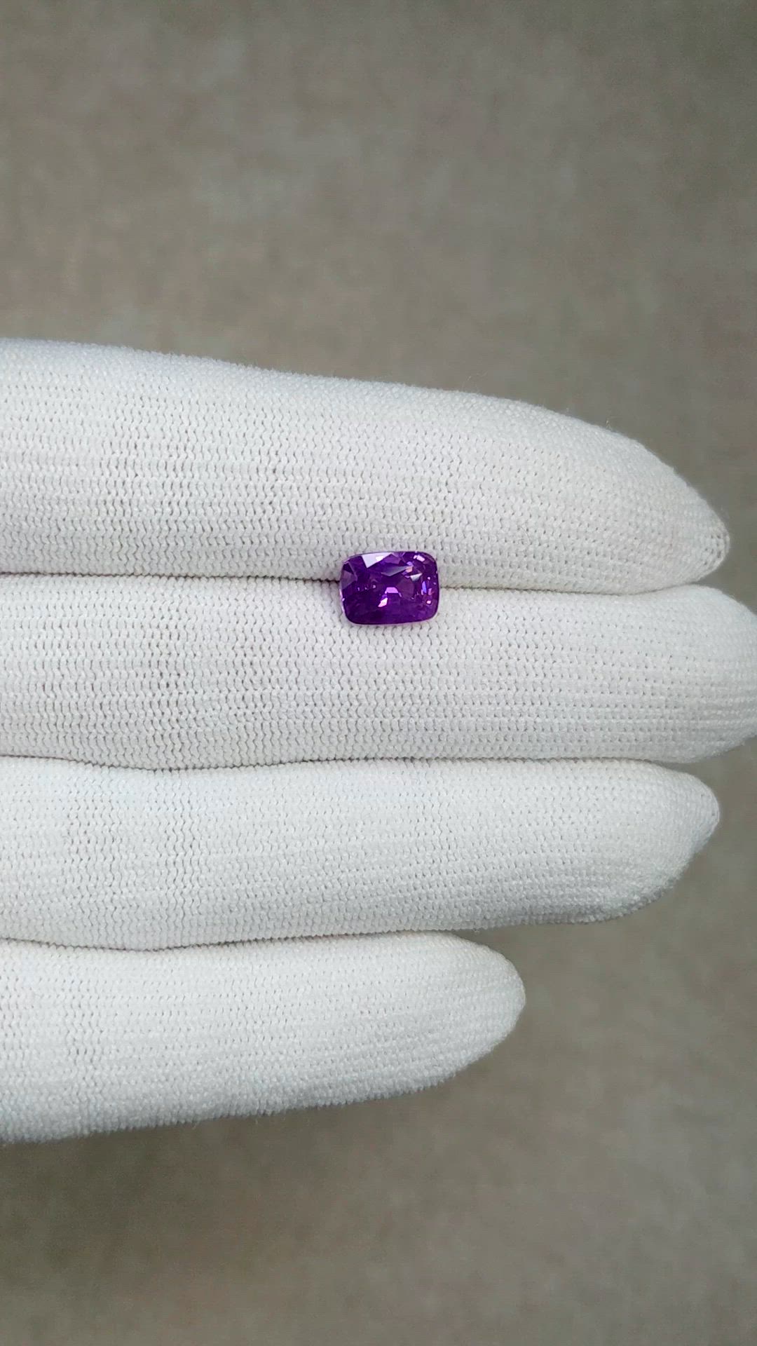2.50 Ct. Purple Sapphire from Ceylon (Sri Lanka) Size Video