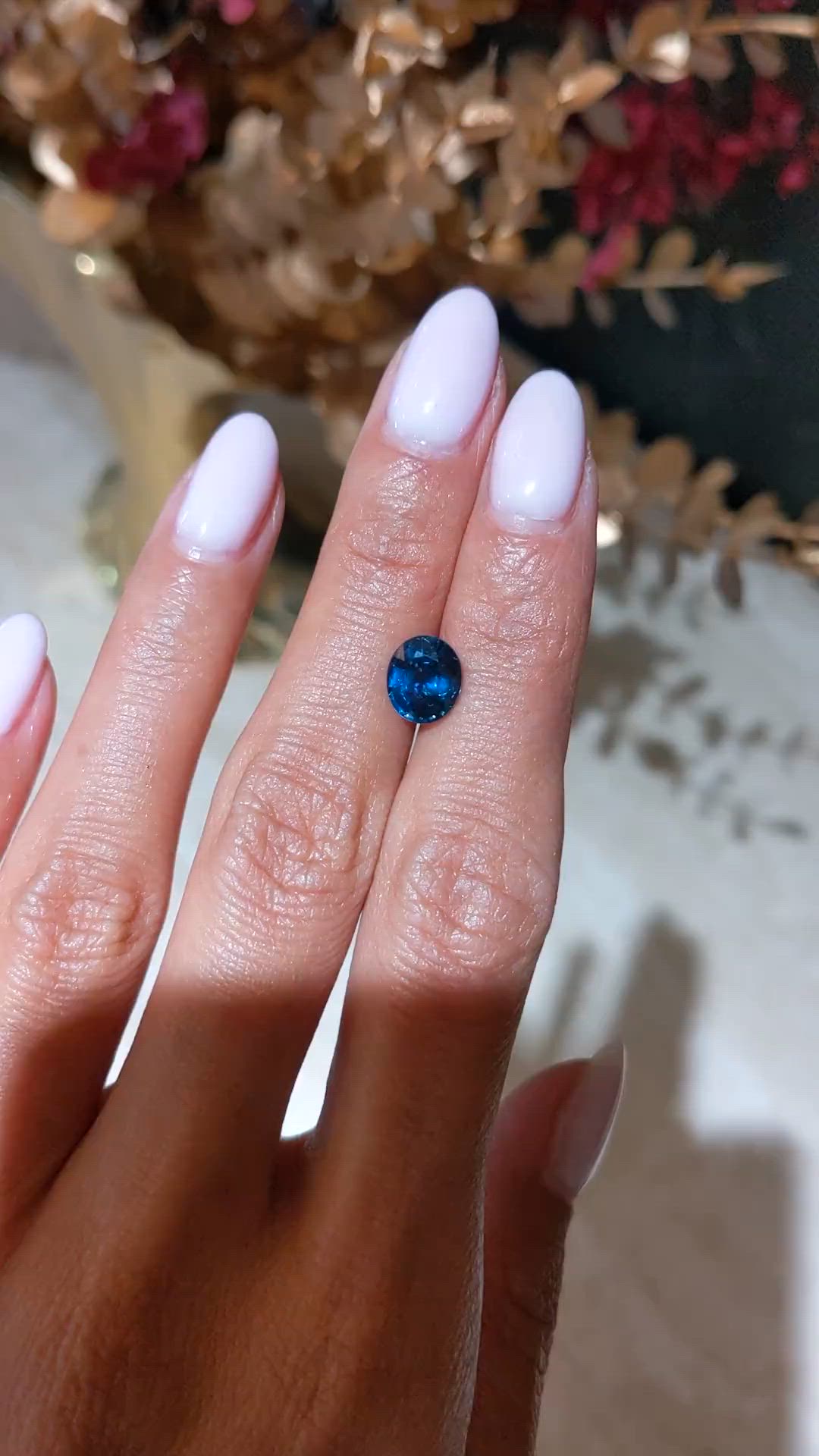 2.09 Ct. Blue Sapphire Size Video