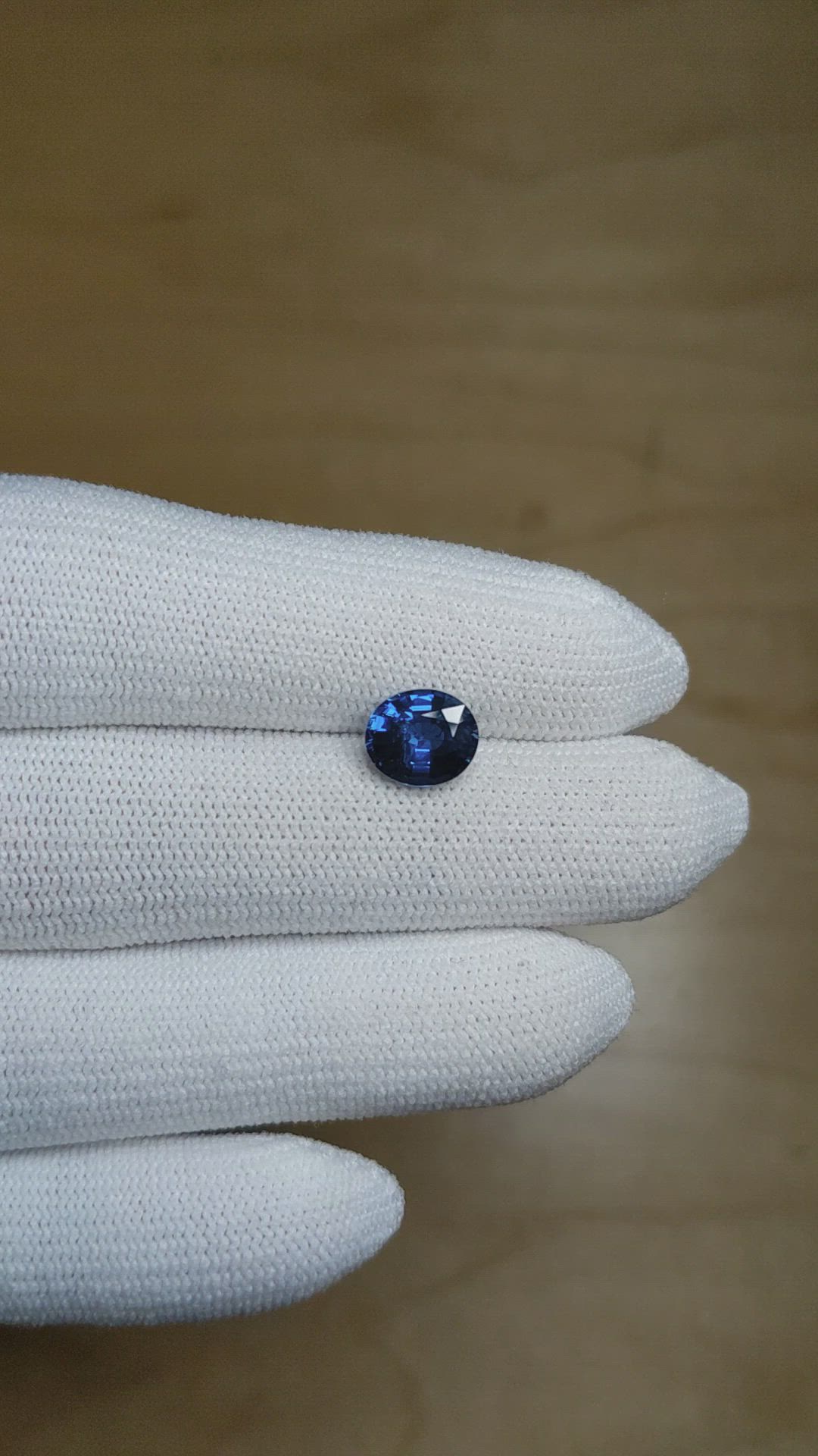 2.09 Ct. Blue Sapphire Size Video