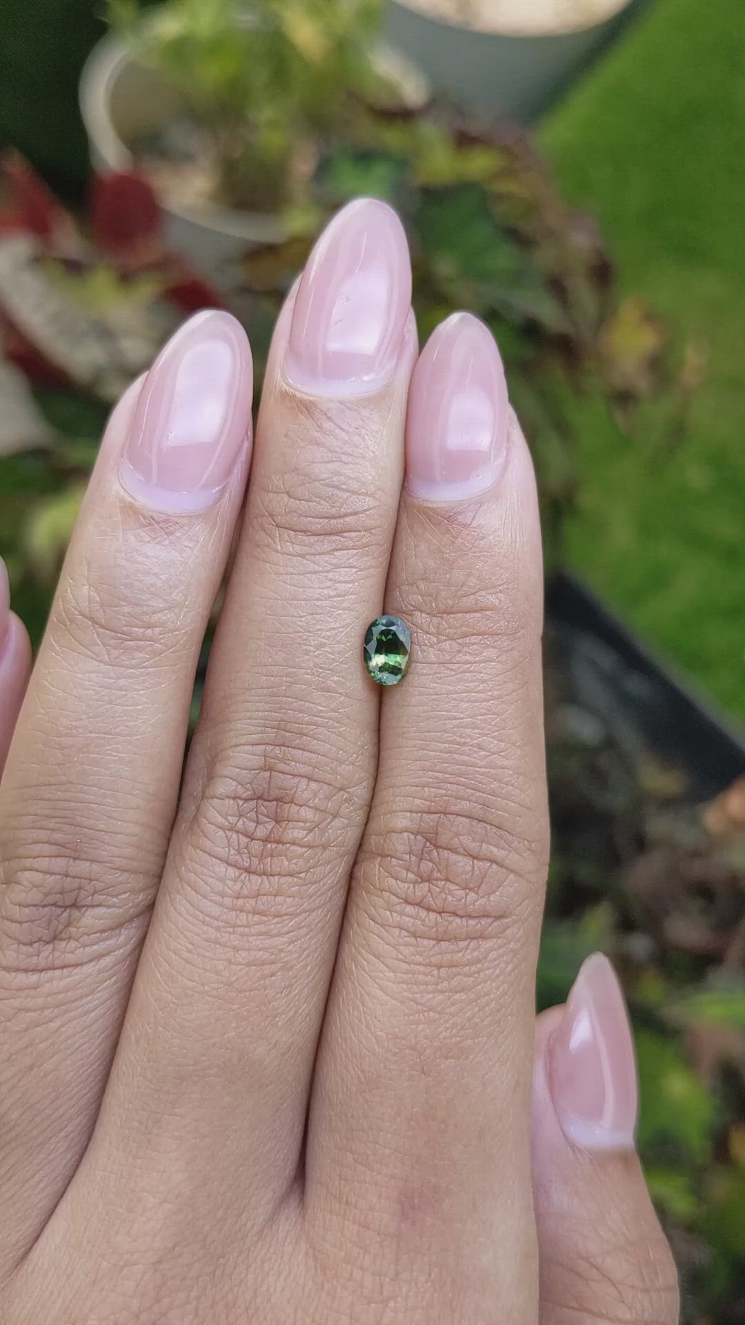 0.65 Ct. Bi Color / Parti Sapphire from Madagascar Size Video