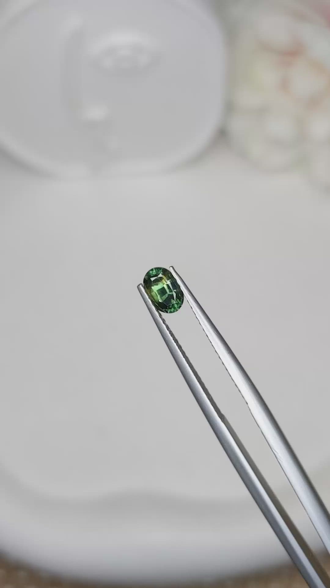 0.65 Ct. Bi Color / Parti Sapphire from Madagascar Size Video