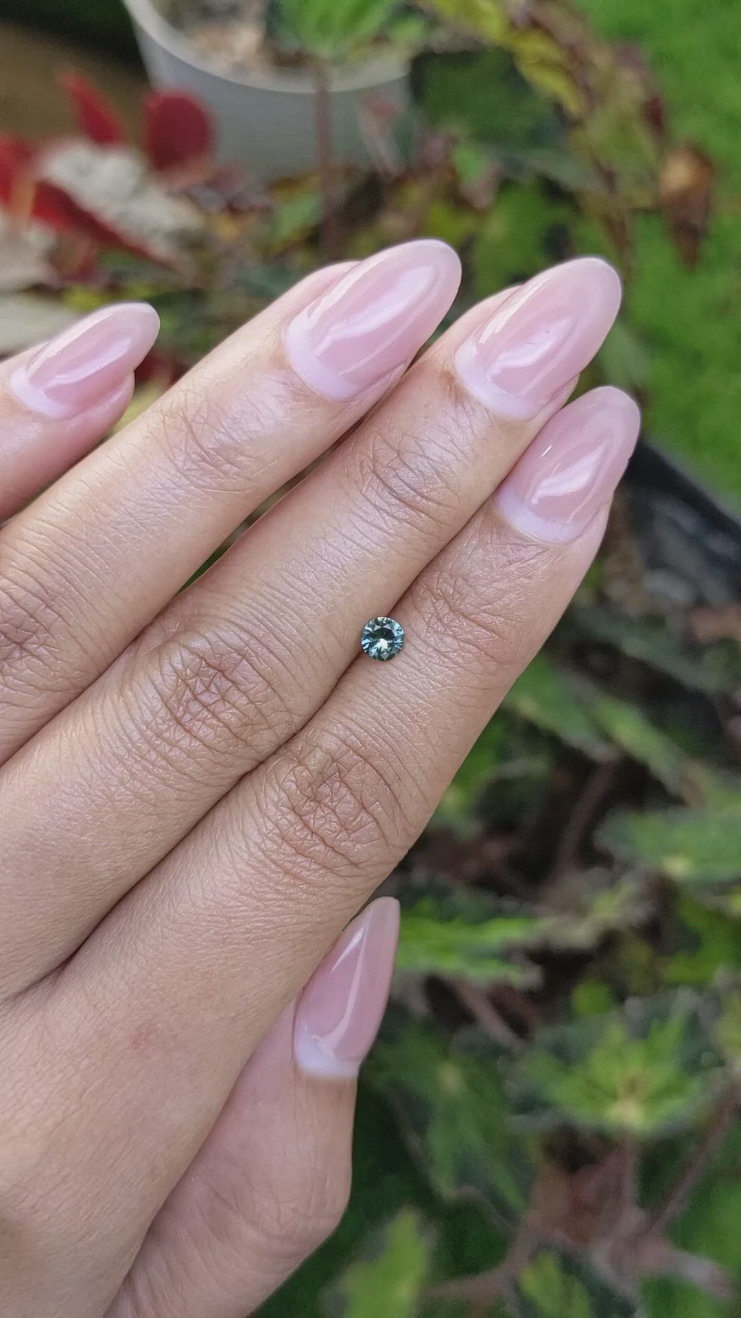0.28 Ct. Yellowish Green Sapphire from Ceylon (Sri Lanka) Size Video