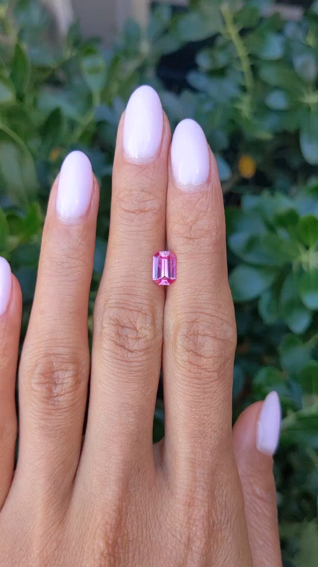 1.27 Ct. Pink Sapphire from Ceylon (Sri Lanka) Size Video