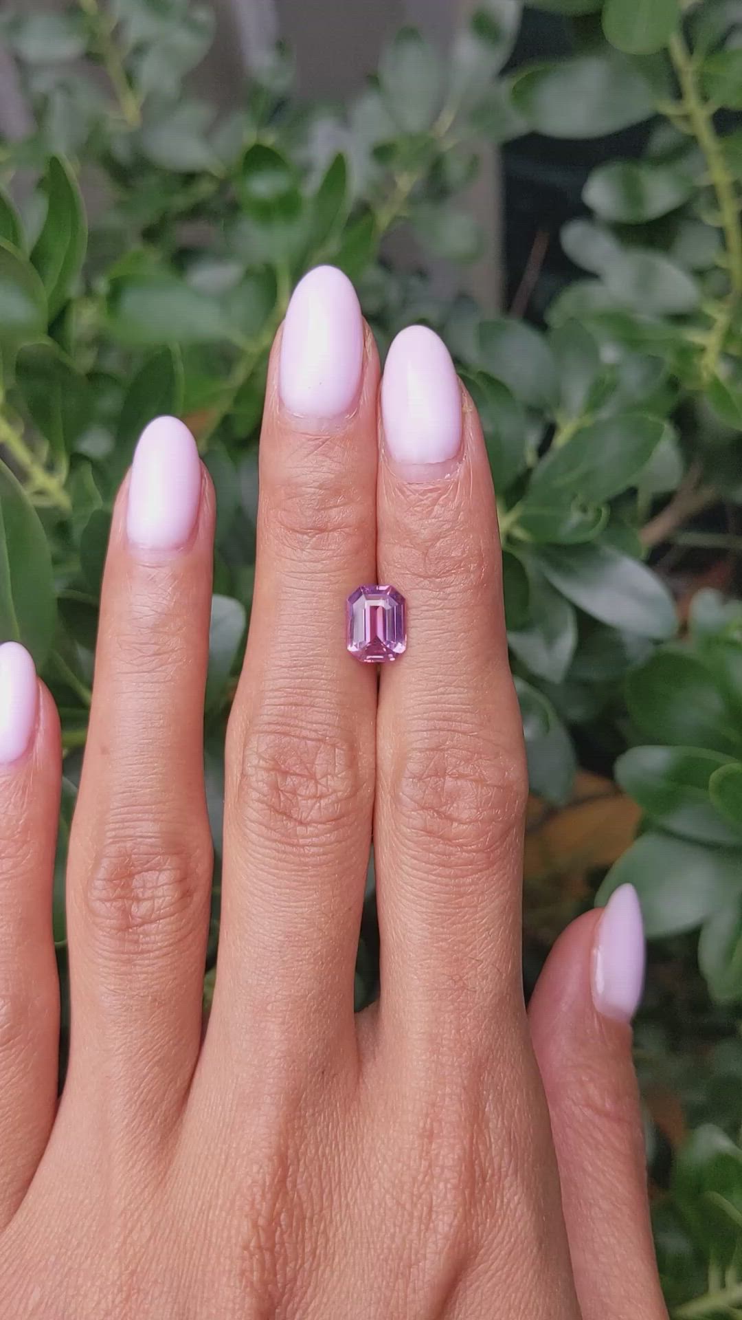 2.22 Ct. Purplish Pink Sapphire from Ceylon (Sri Lanka) Size Video