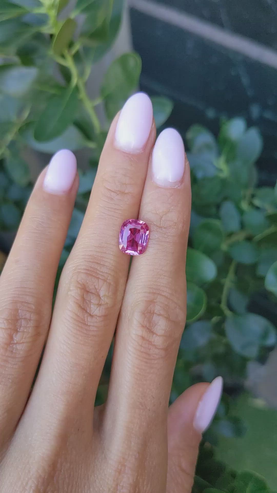 3.08 Ct. Pink Sapphire from Madagascar Size Video