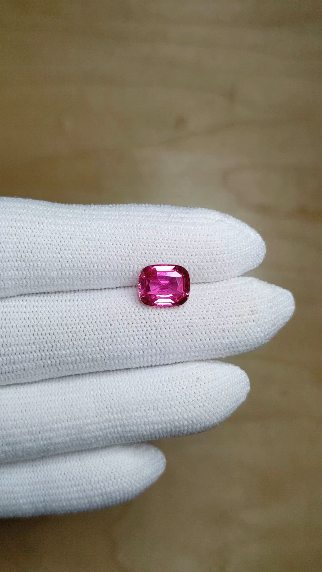 3.08 Ct. Pink Sapphire from Madagascar Size Video