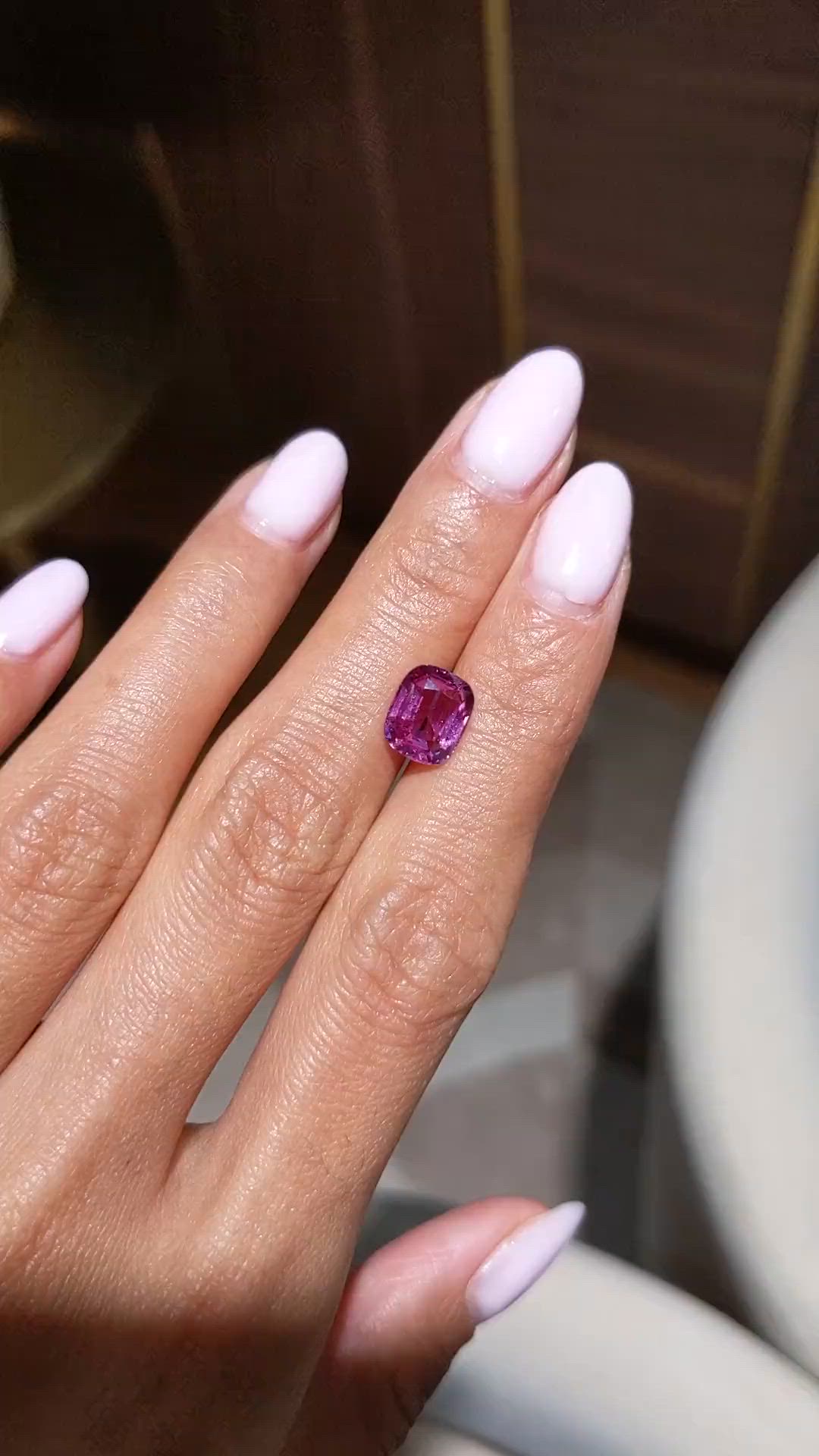 3.08 Ct. Pink Sapphire from Madagascar Size Video