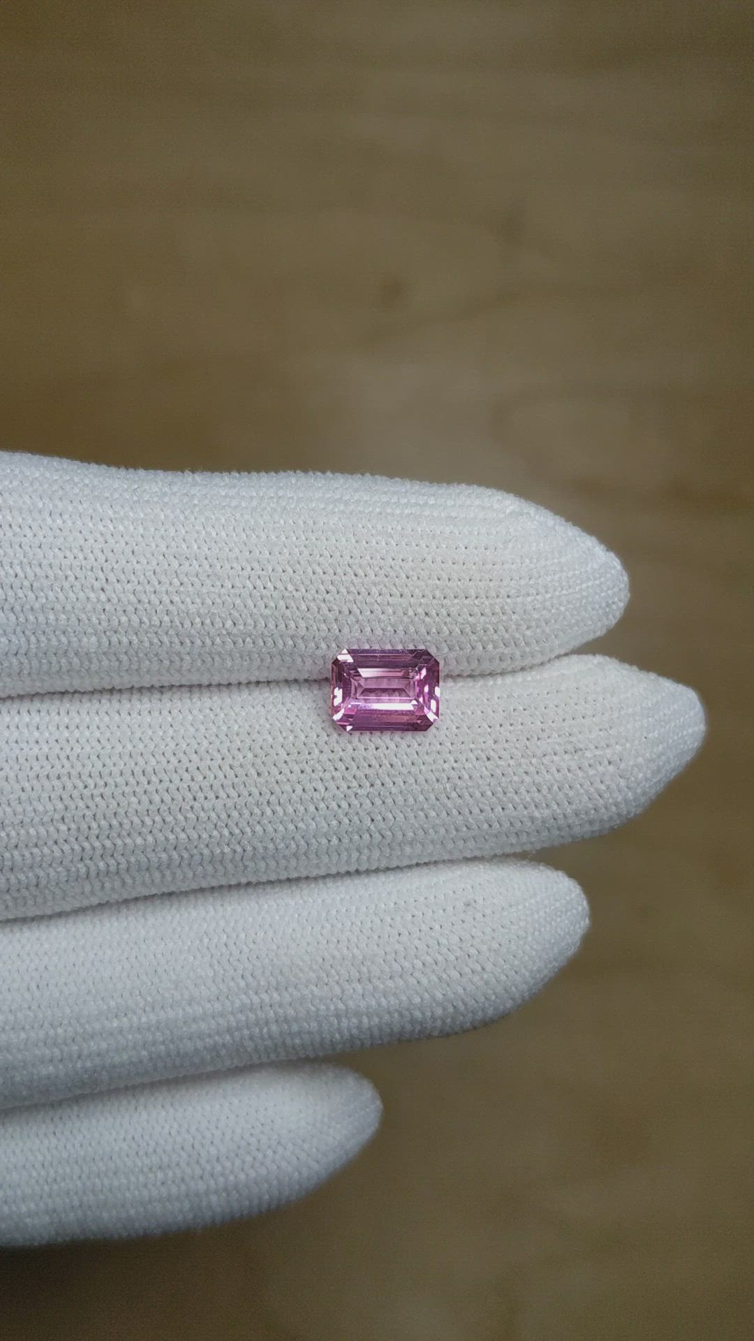 1.51 Ct. Pink Sapphire from Ceylon (Sri Lanka) Size Video