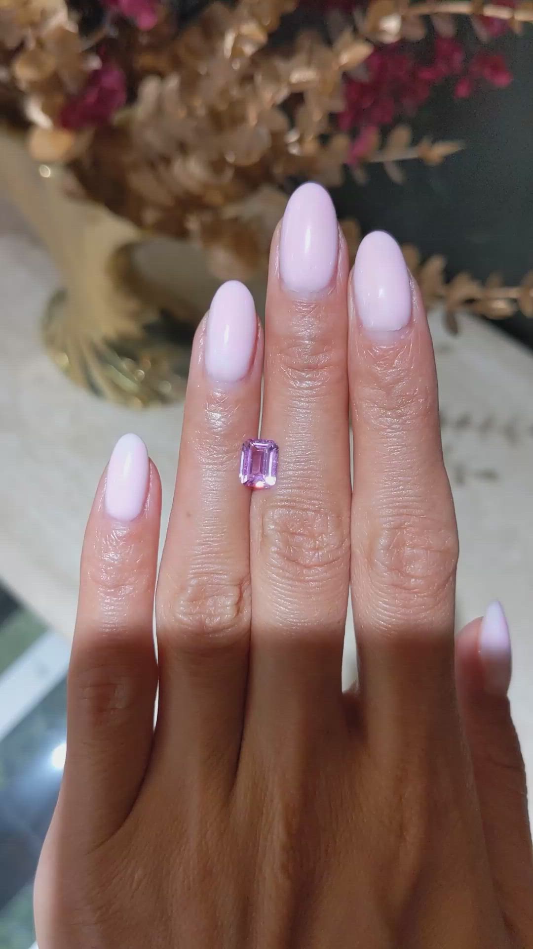 1.51 Ct. Pink Sapphire from Ceylon (Sri Lanka) Size Video