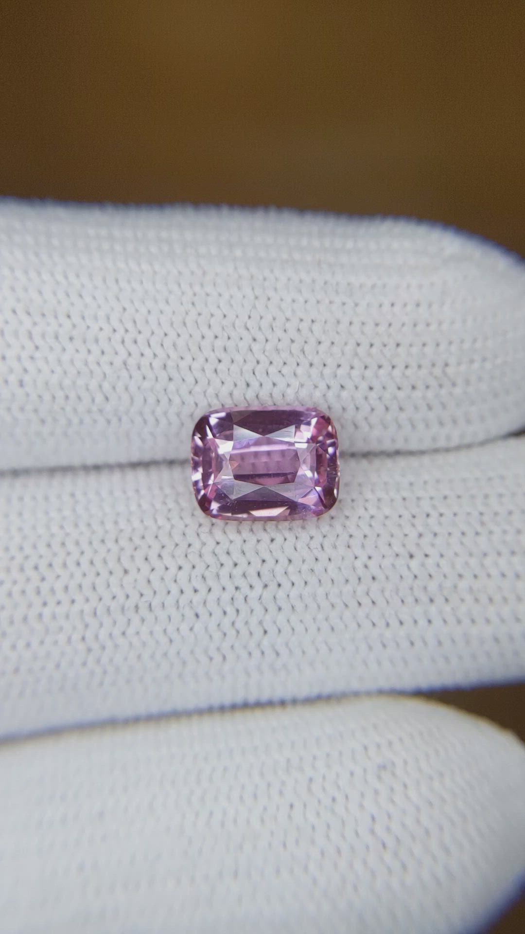 2.56 Ct. Purplish Pink Sapphire from Ceylon (Sri Lanka) Size Video